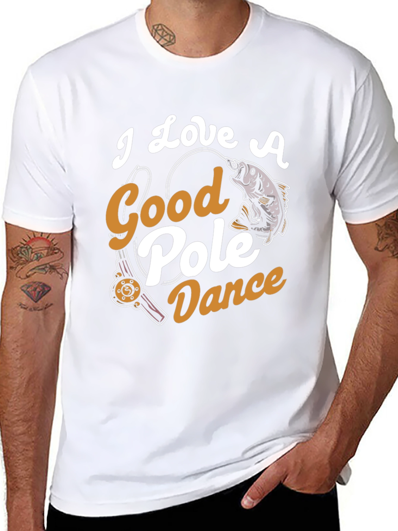 I Love A Good Pole Dance Fishing Graphic Tee