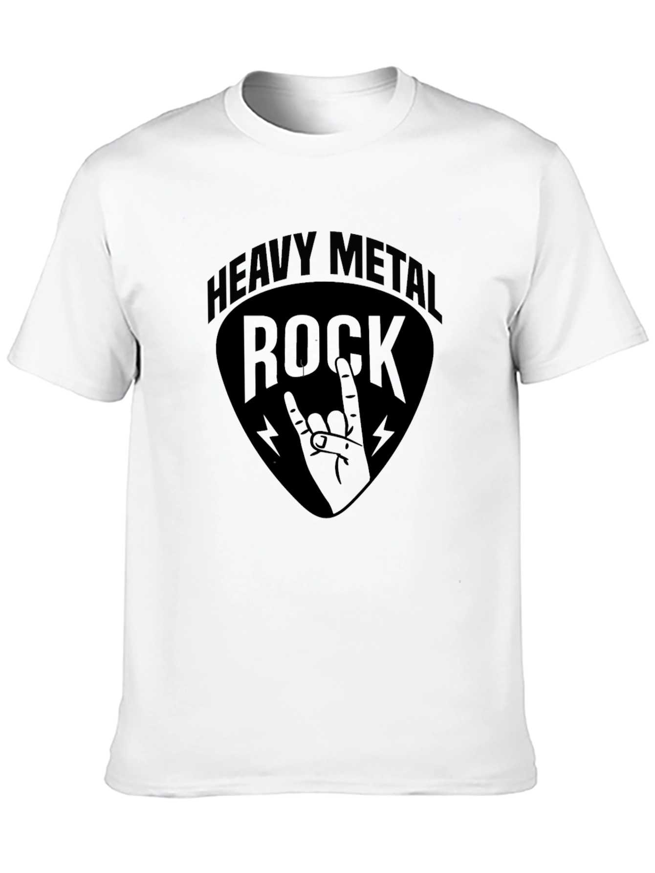 Heavy Metal Rock Graphic T-Shirt - Black