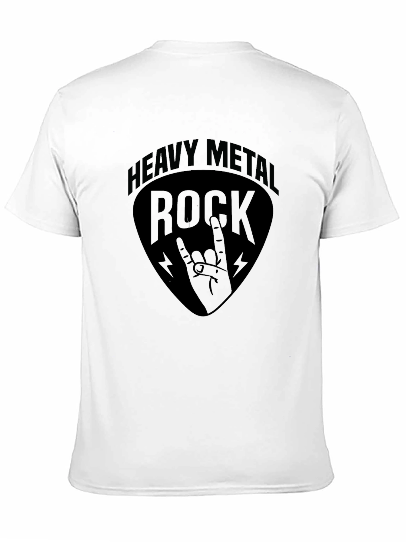Heavy Metal Rock Graphic T-Shirt - Black