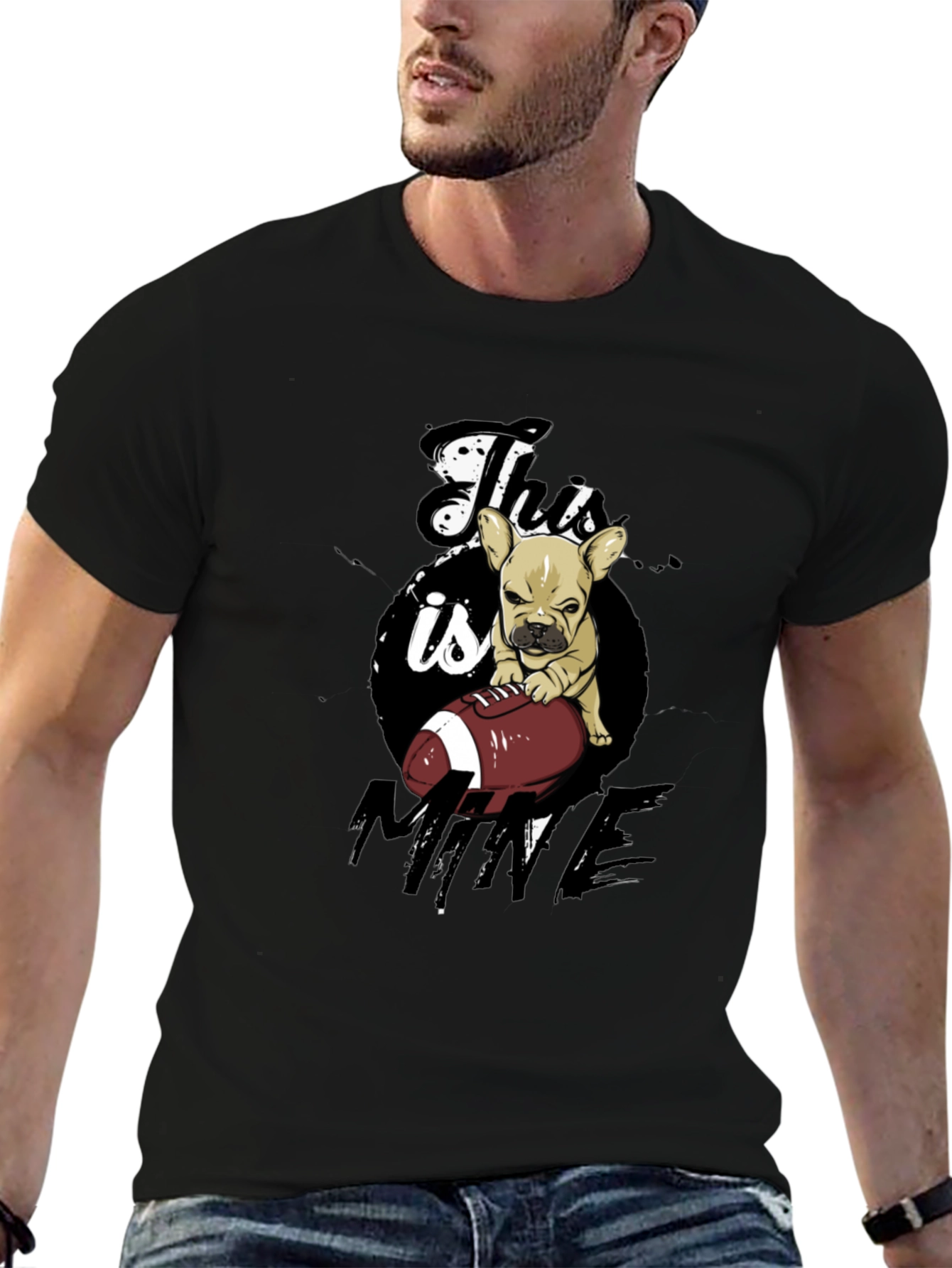 Bulldog Football T-Shirt - This is Mine!