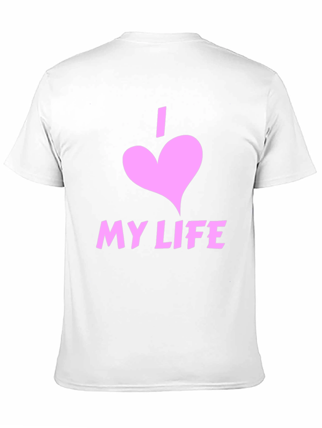 I Love My Life Black Graphic Tee Shirt