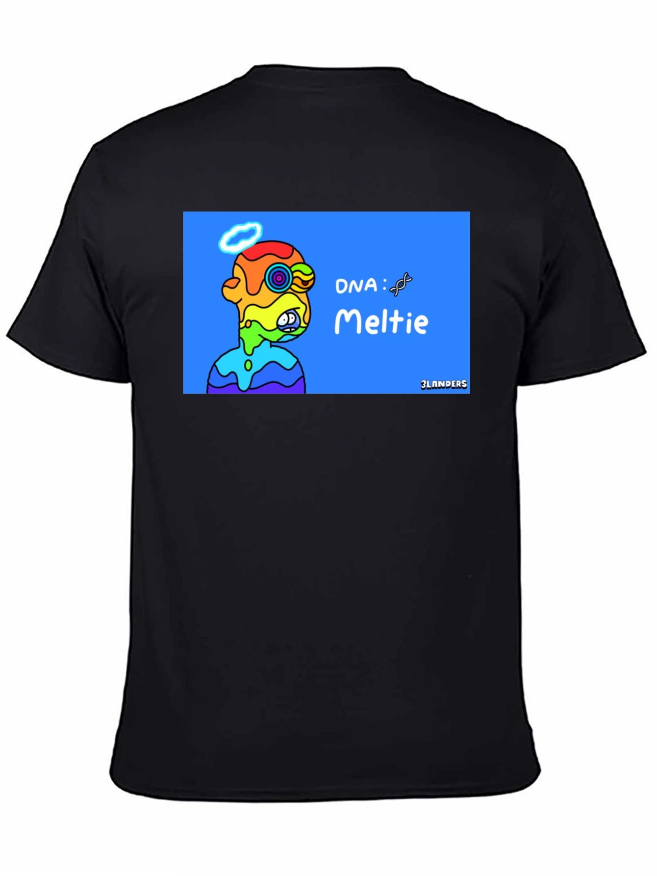 Melting Rainbow Character Graphic Tee - Cool Unique Design