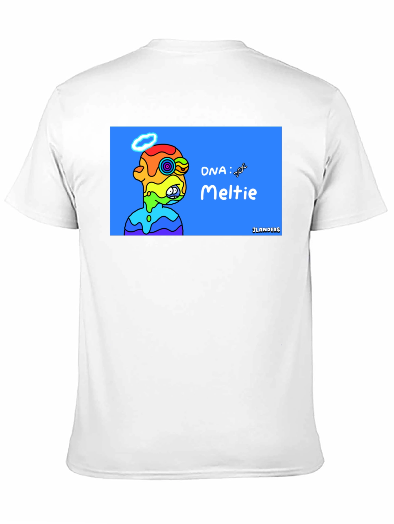 Melting Rainbow Character Graphic Tee - Cool Unique Design