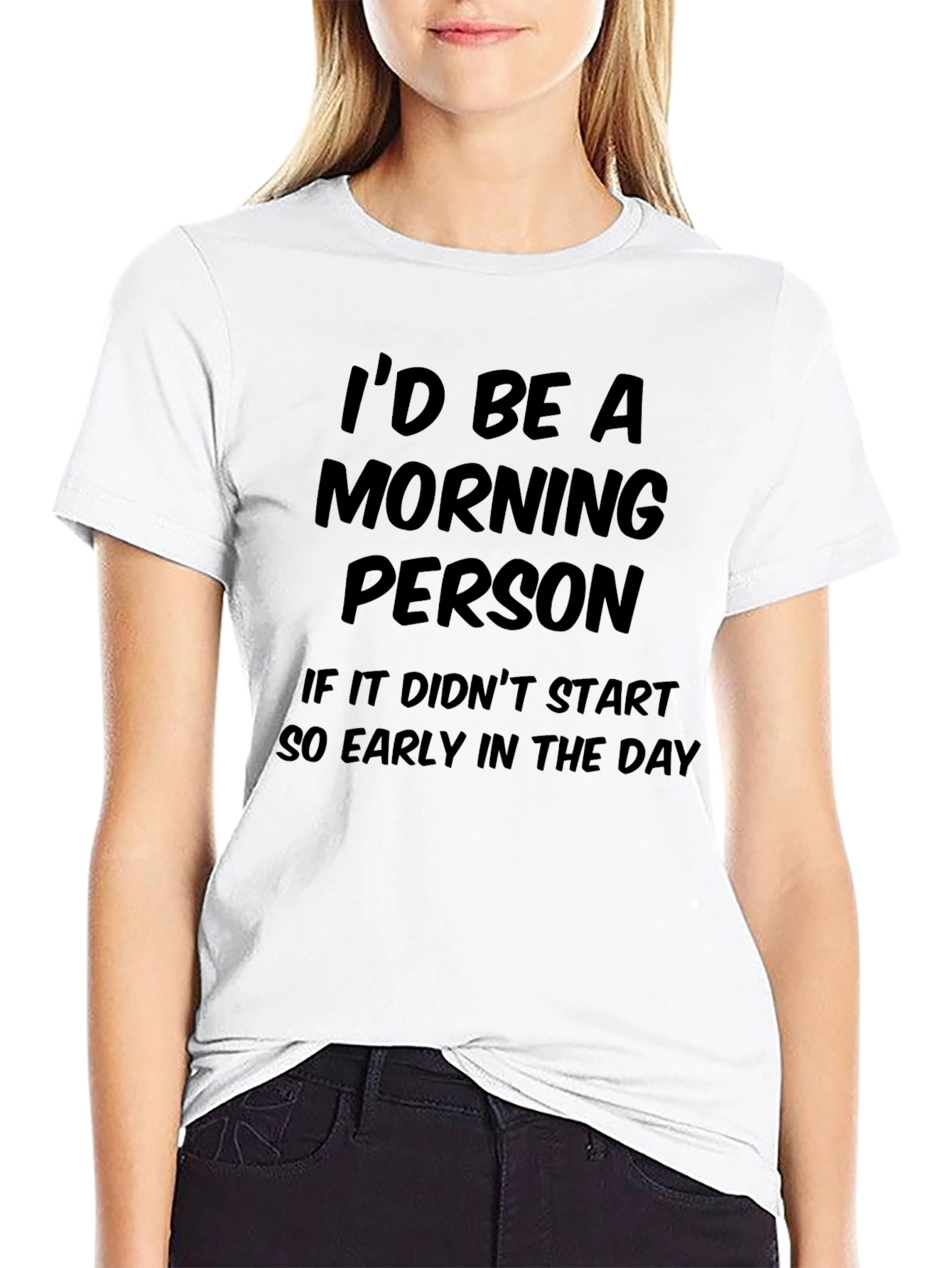Id Be a Morning Person Graphic Tee