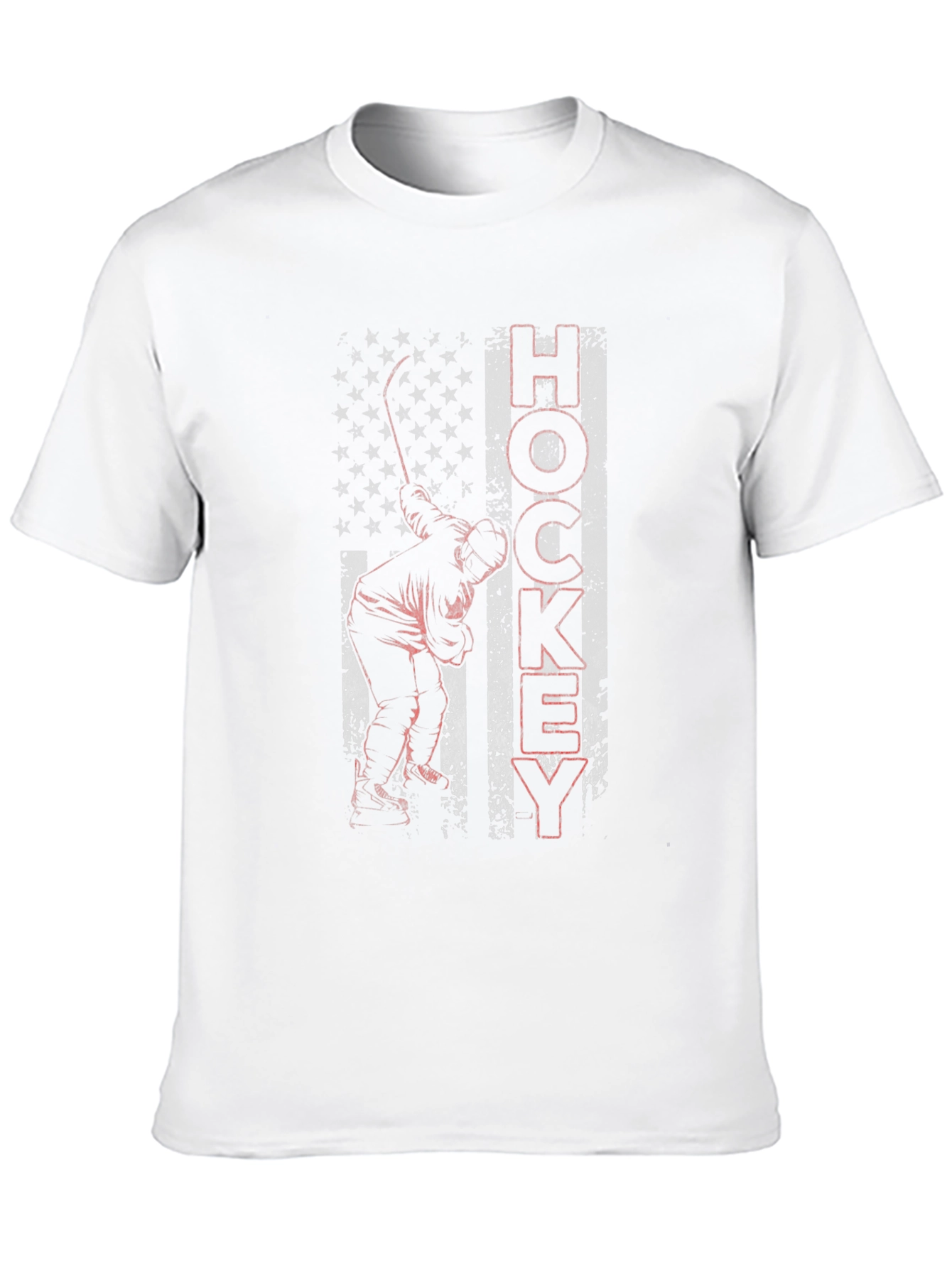 Hockey American Flag Graphic Tee
