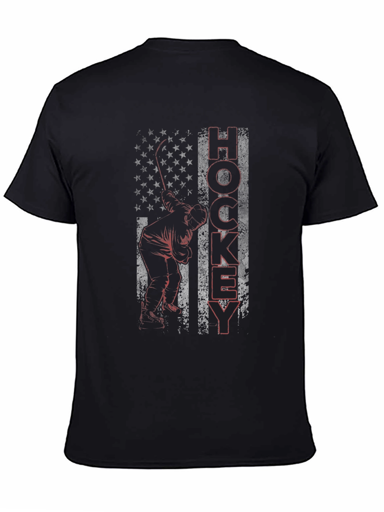 Hockey American Flag Graphic Tee
