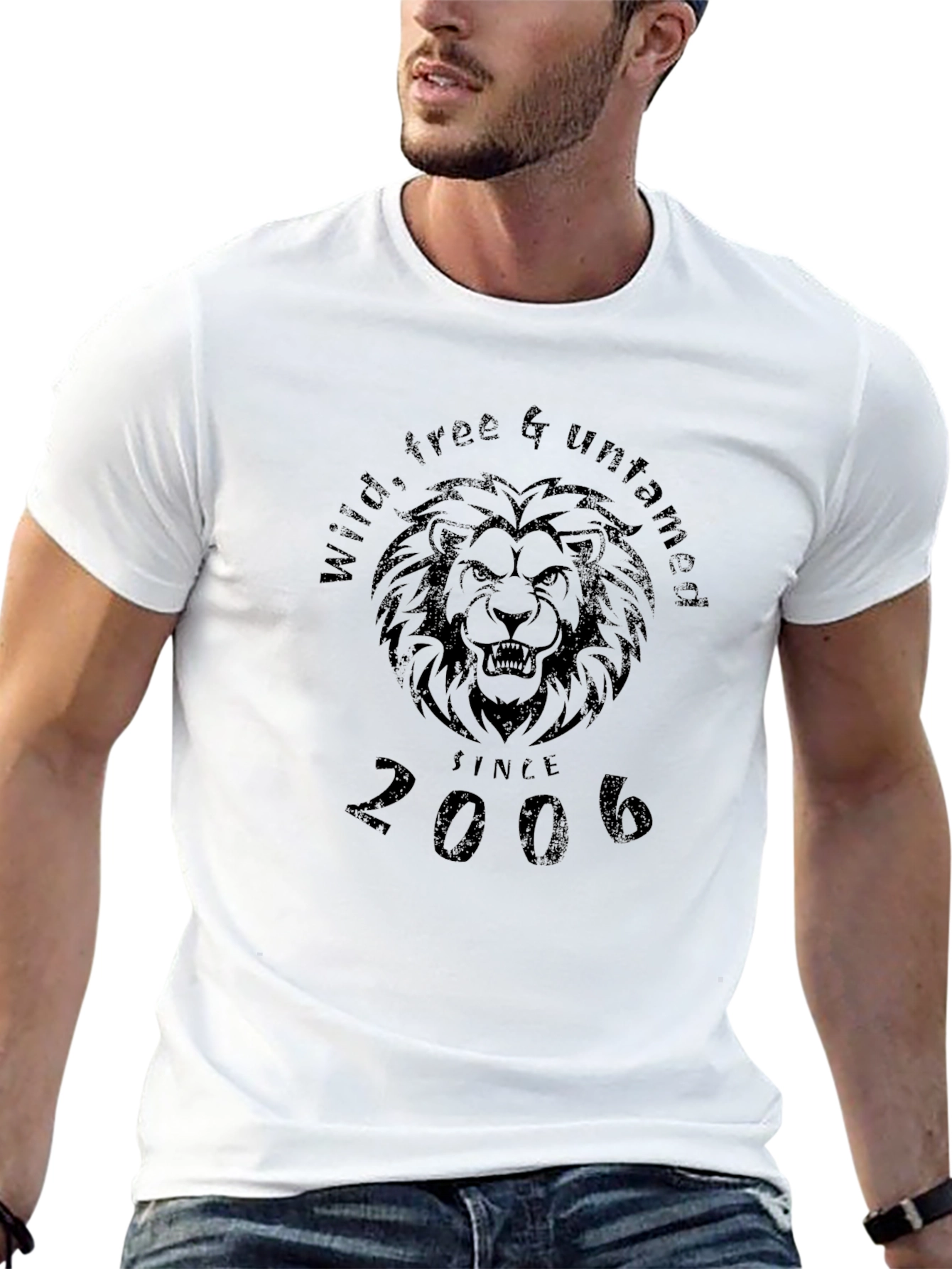 Wild & Untamed Lion Graphic T-Shirt