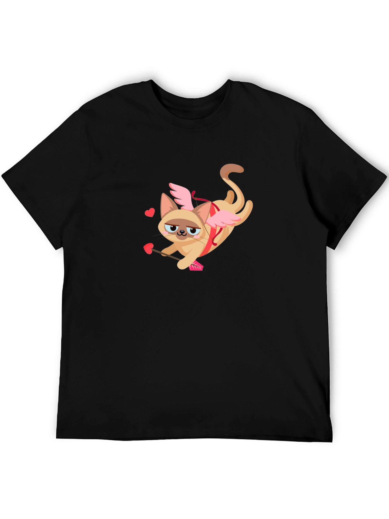 Cupid Cat Valentines Day T-Shirt