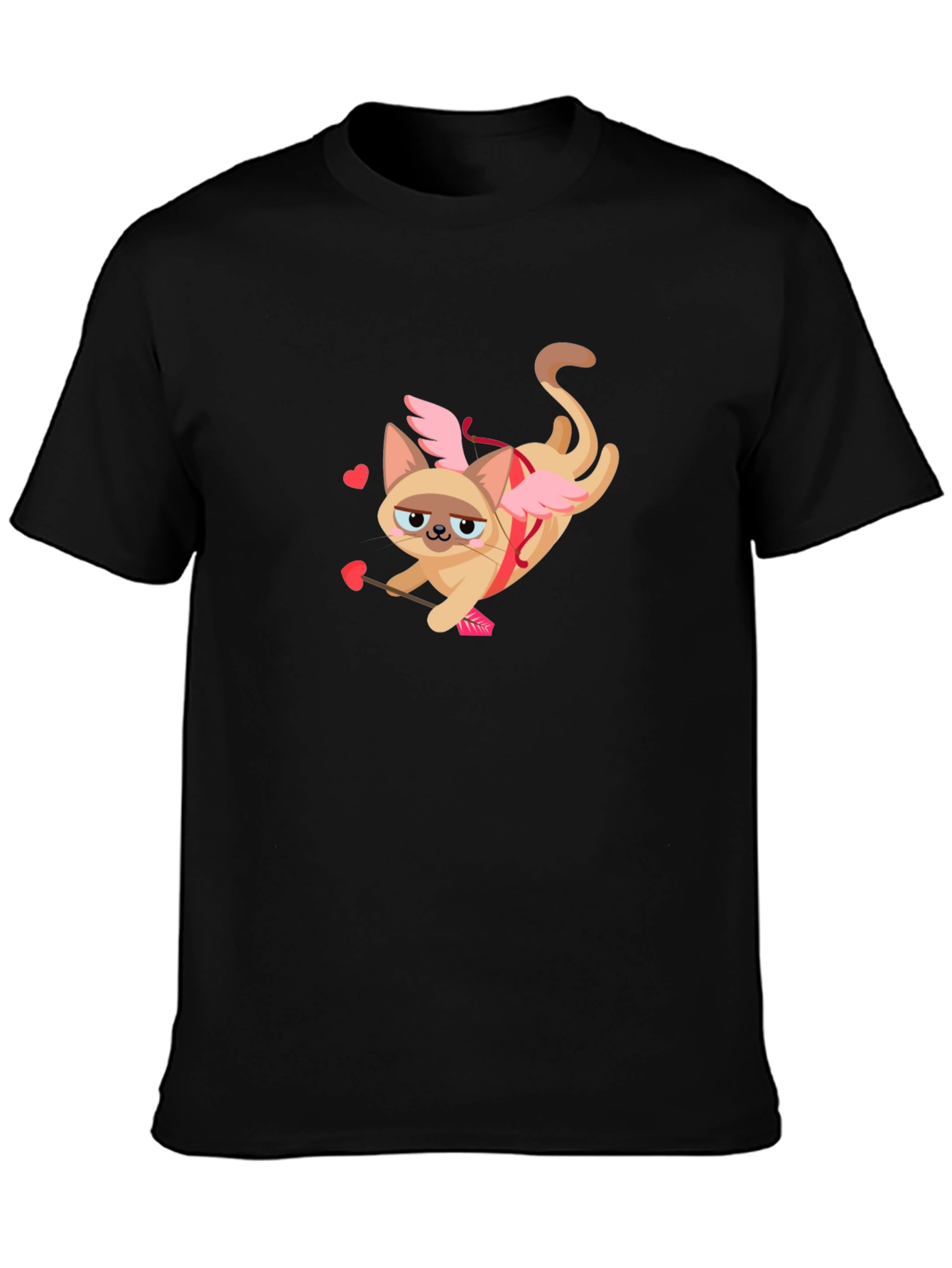 Cupid Cat Valentines Day T-Shirt