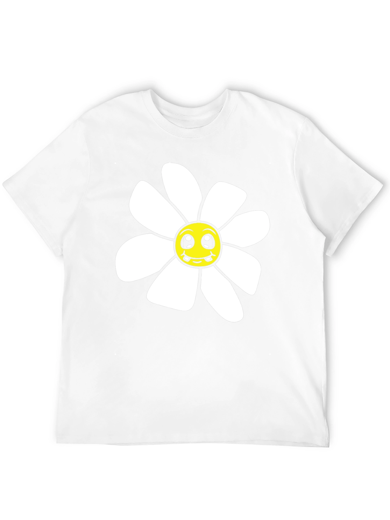 Daisy Graphic T-Shirt - Black Cotton Blend