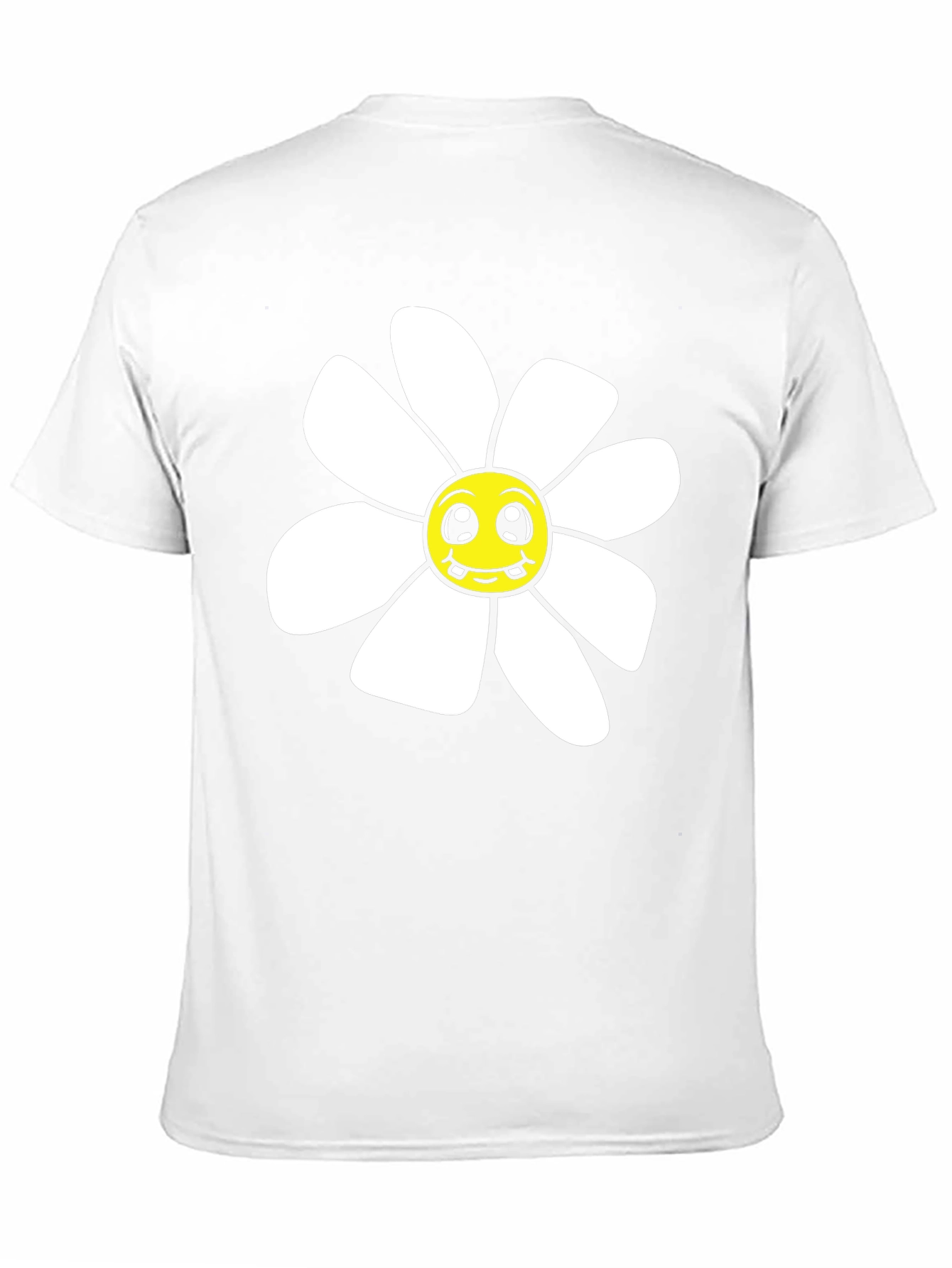 Daisy Graphic T-Shirt - Black Cotton Blend