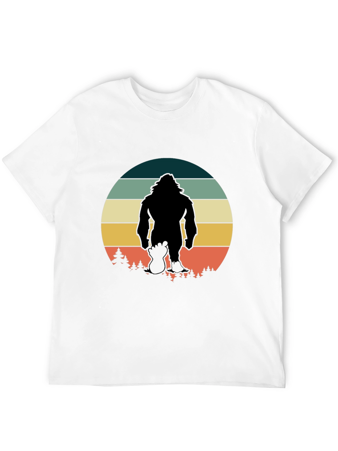 Retro Bigfoot T-Shirt - Black Graphic Tee