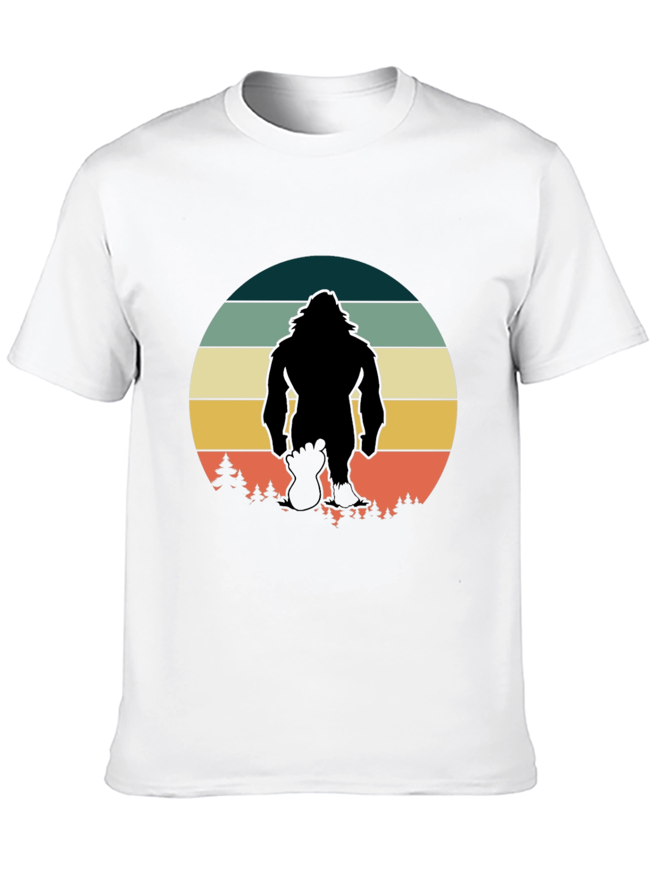 Retro Bigfoot T-Shirt - Black Graphic Tee