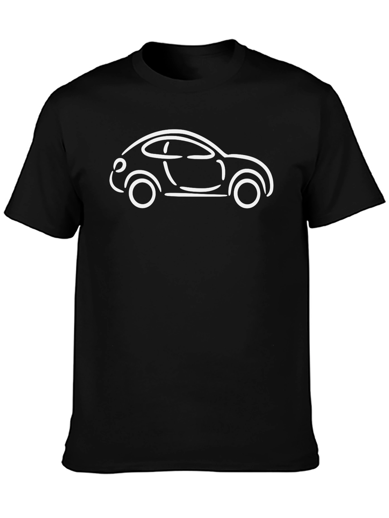 Black Car Outline Graphic Tee