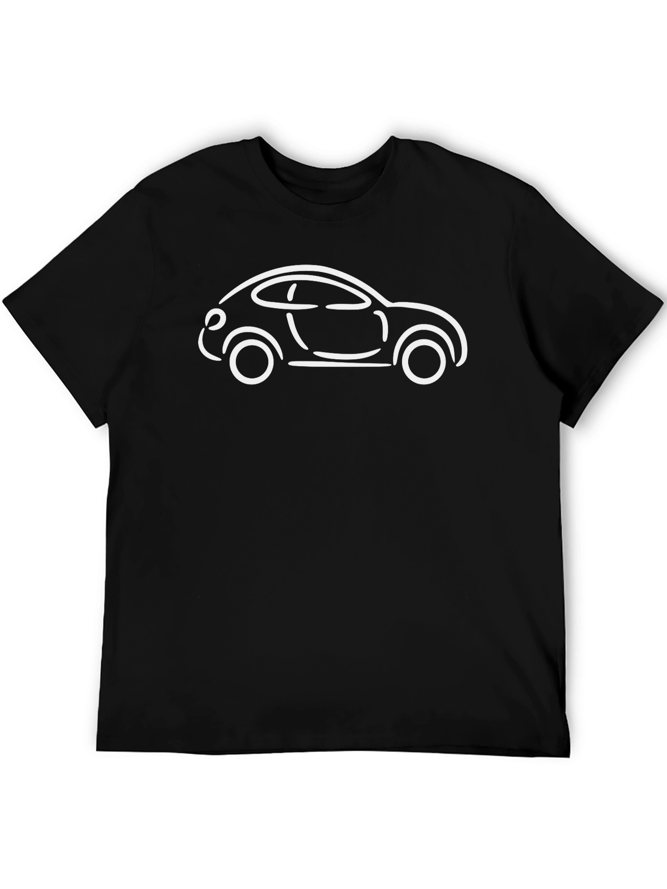 Black Car Outline Graphic Tee