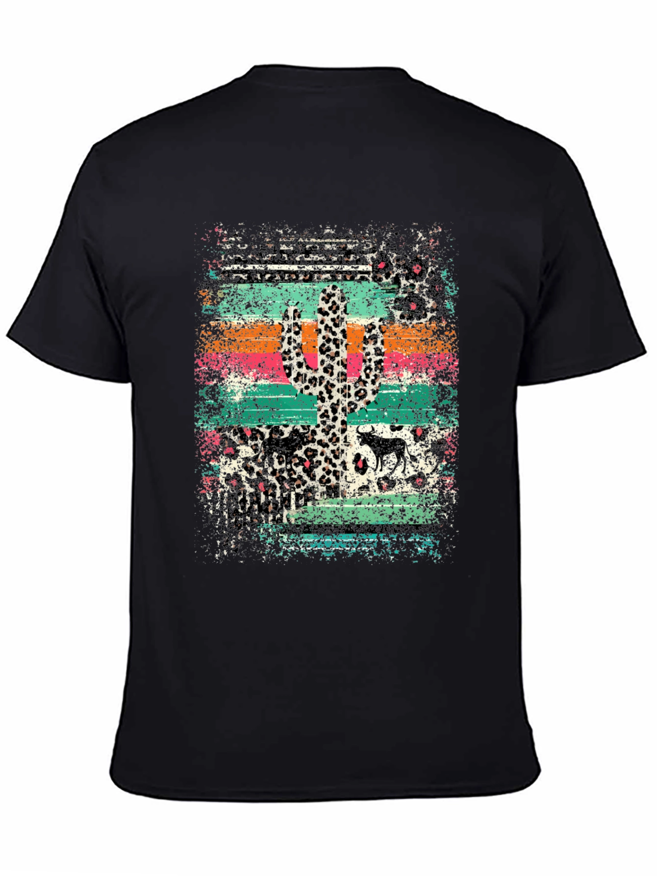 Southwestern Leopard Cactus Graphic Tee