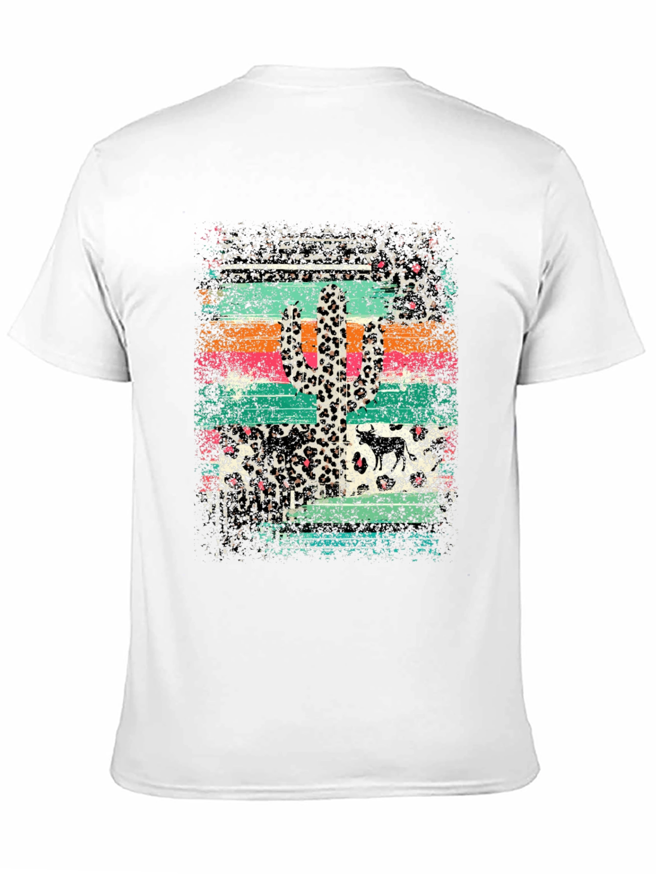 Southwestern Leopard Cactus Graphic Tee