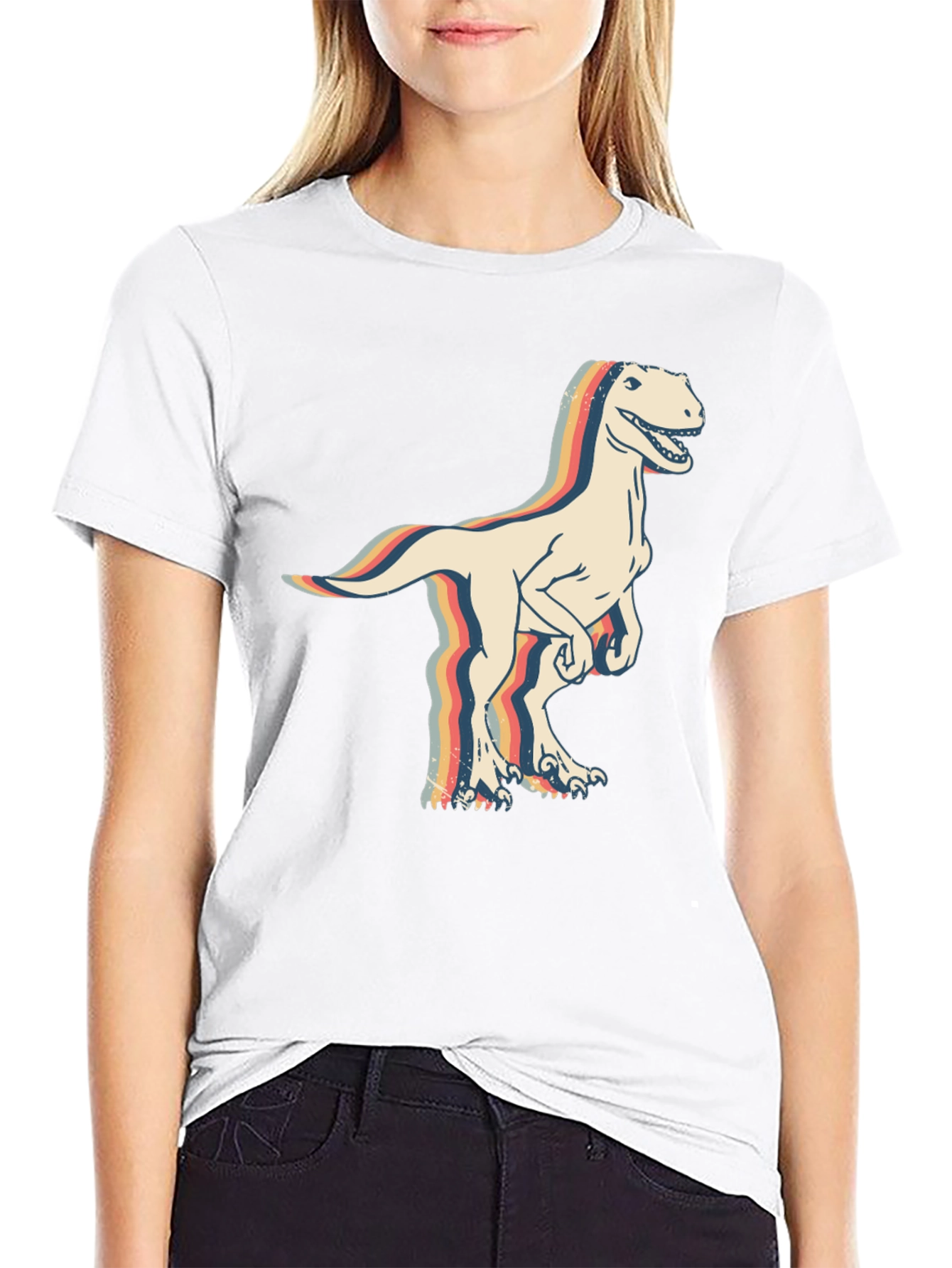 Retro Dinosaur Graphic T-Shirt