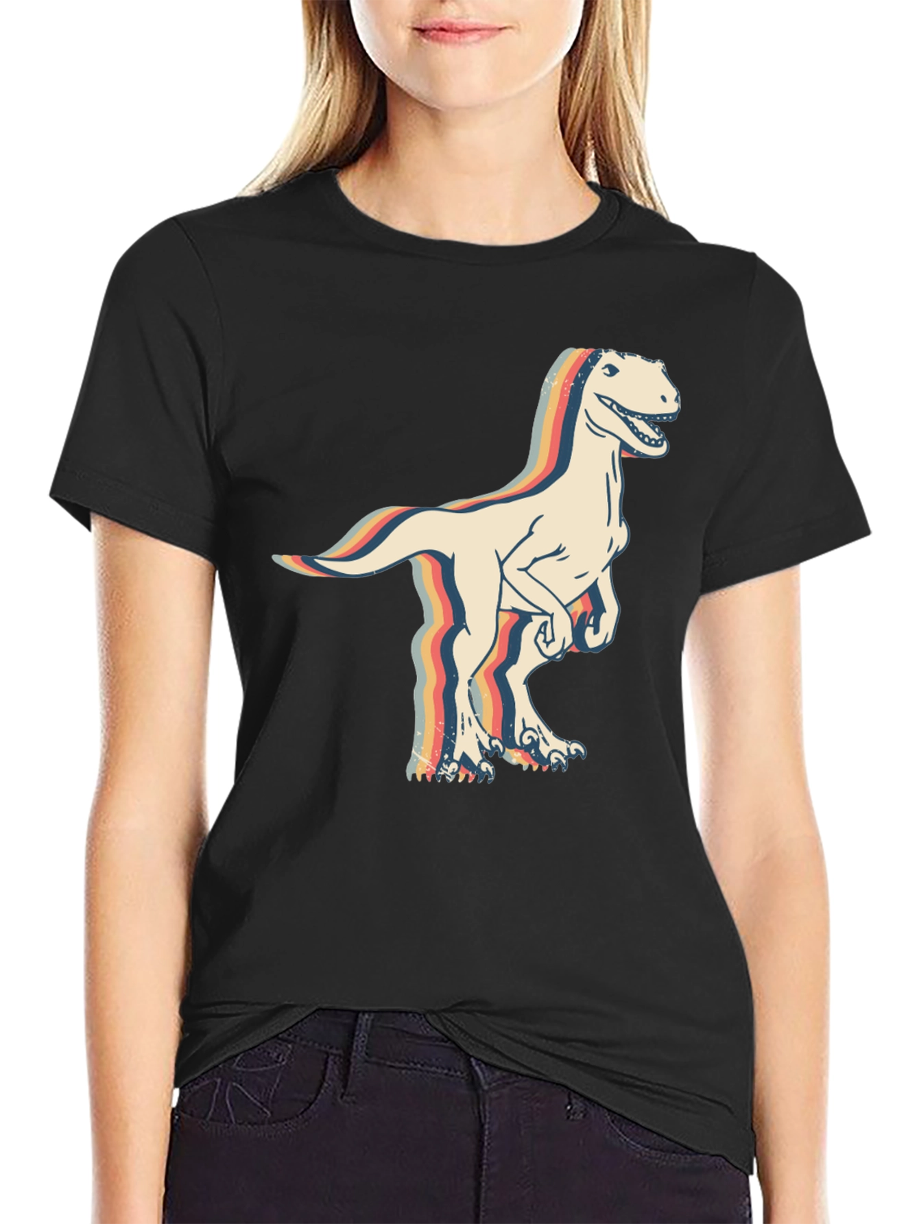 Retro Dinosaur Graphic T-Shirt