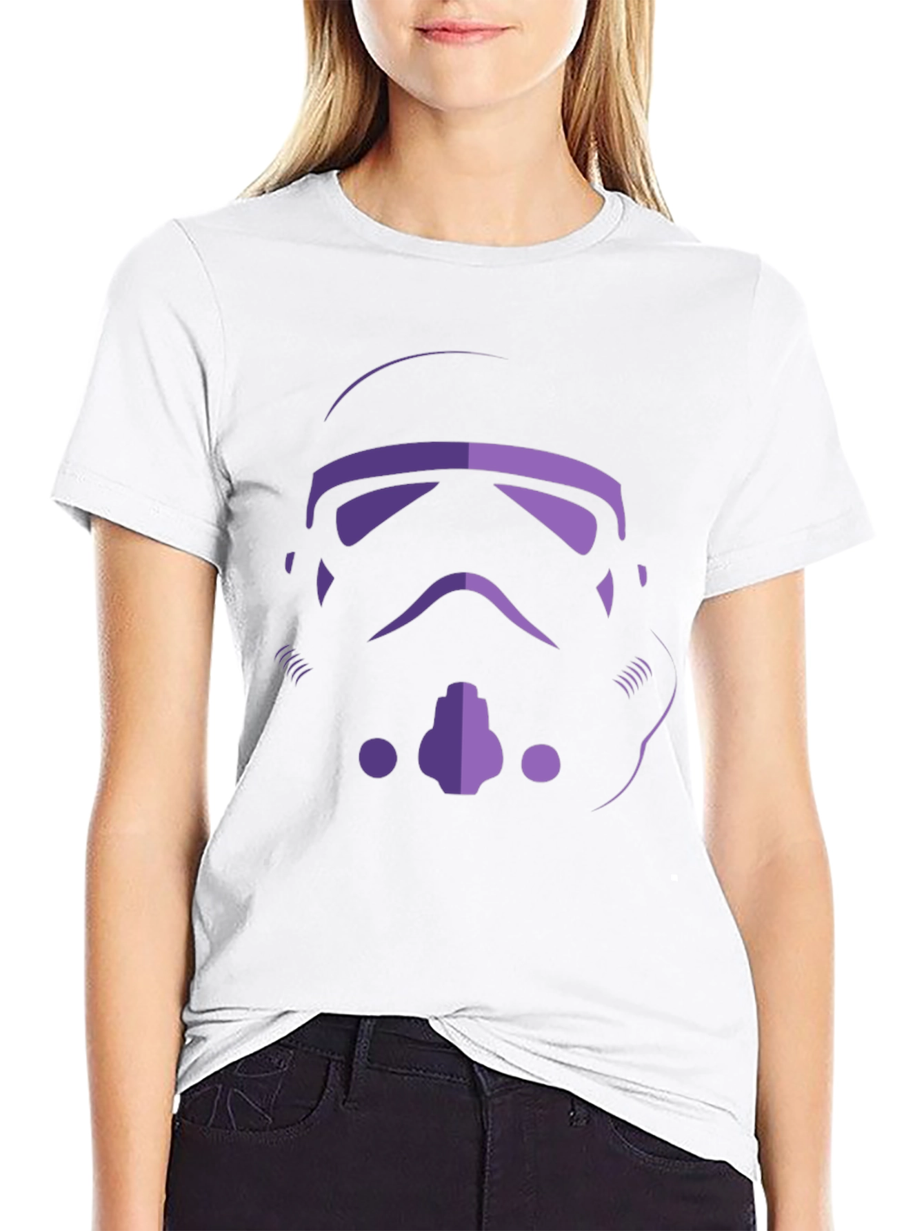 Stormtrooper Helmet Graphic Tee - Black