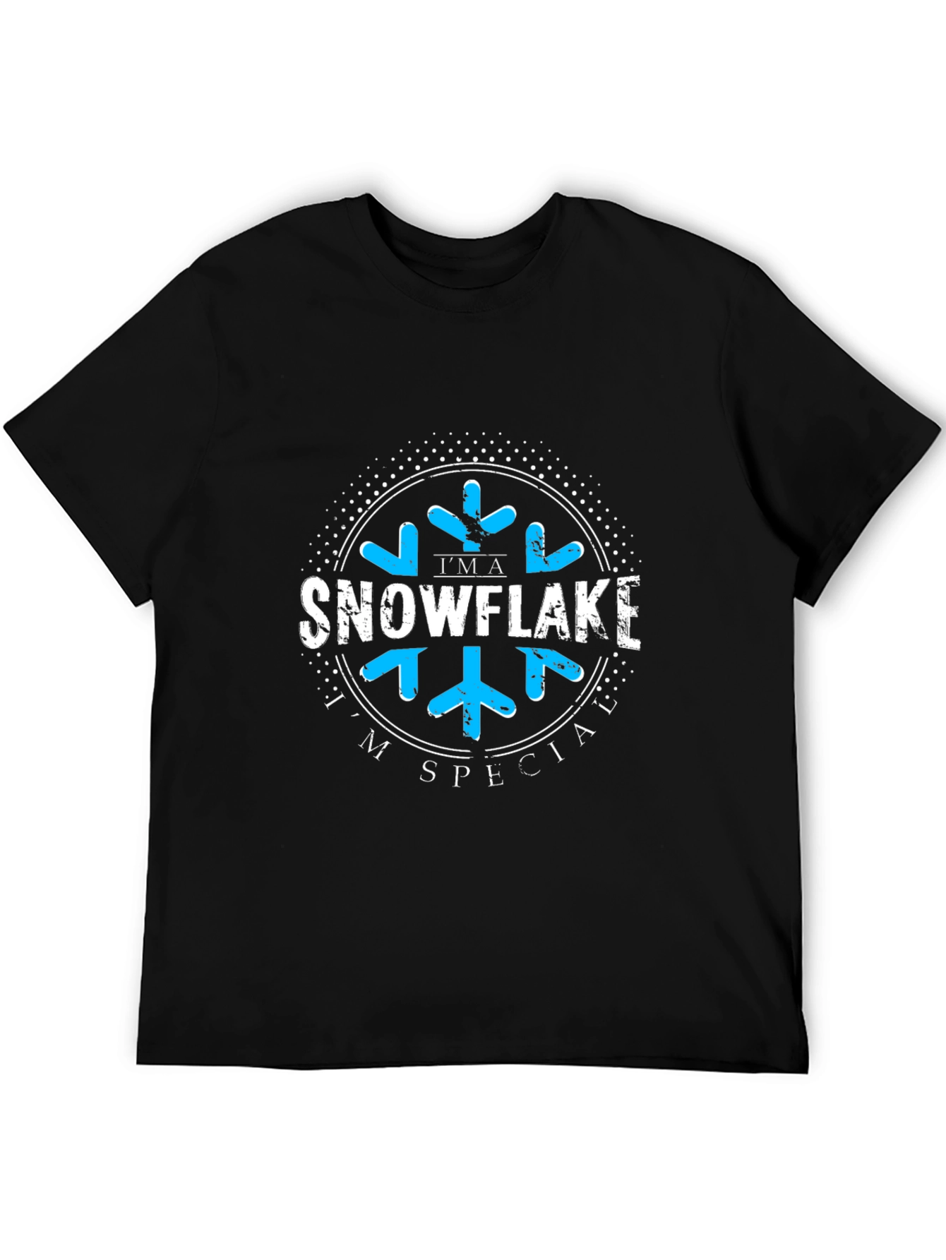 Im a Snowflake Im Special Black Graphic Tee