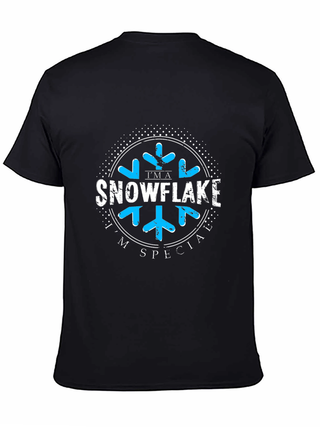Im a Snowflake Im Special Black Graphic Tee