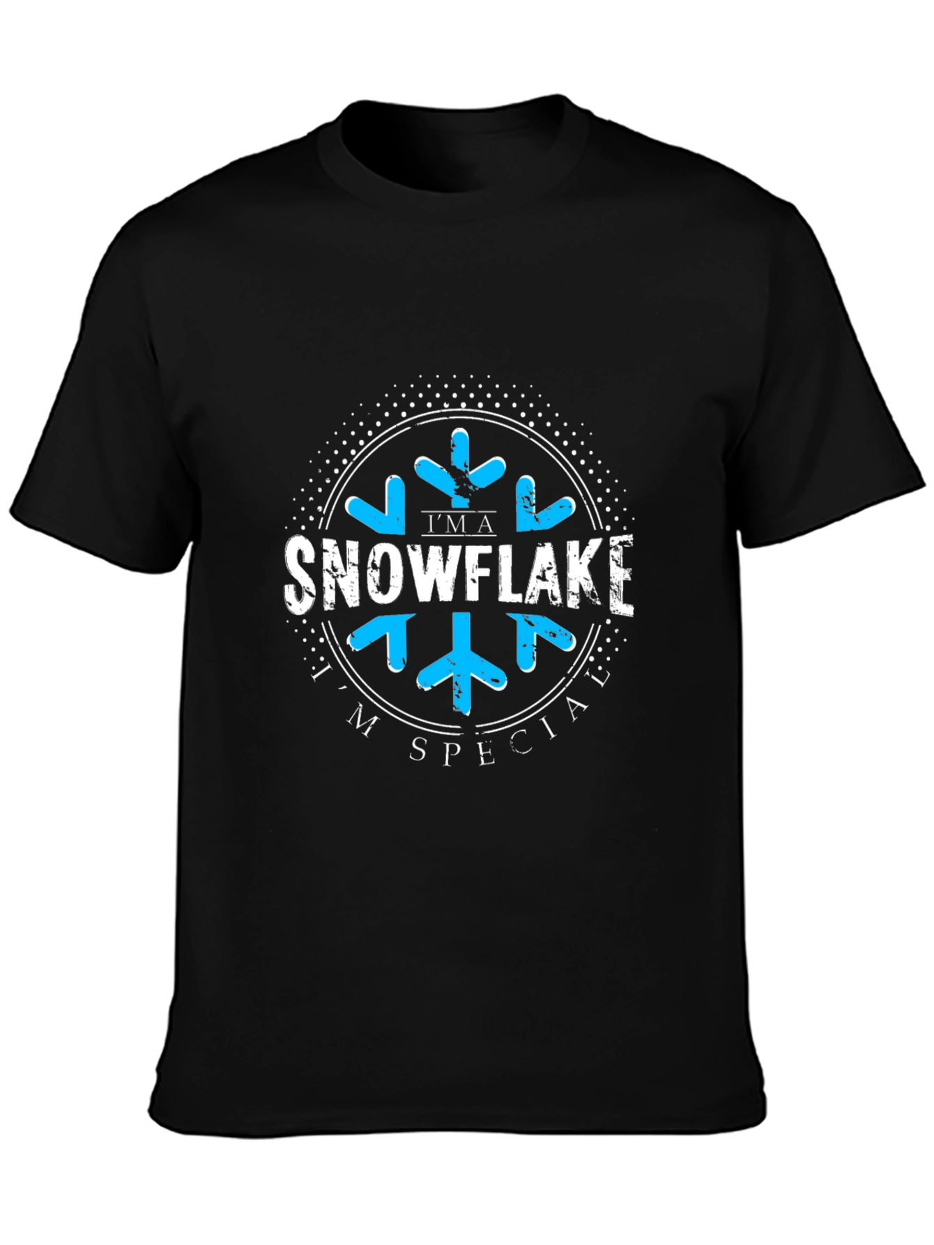 Im a Snowflake Im Special Black Graphic Tee