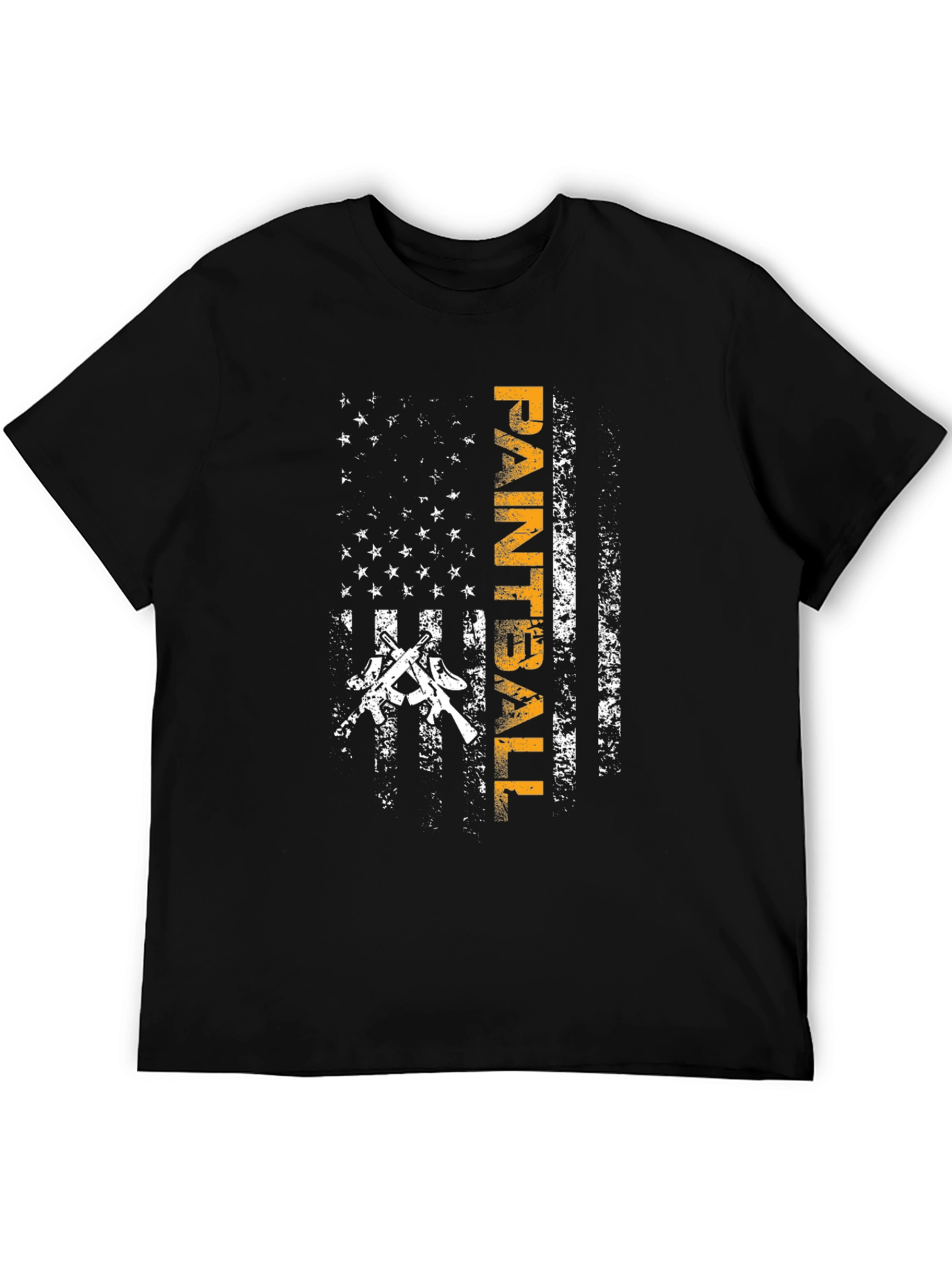 Paintball American Flag Graphic T-Shirt