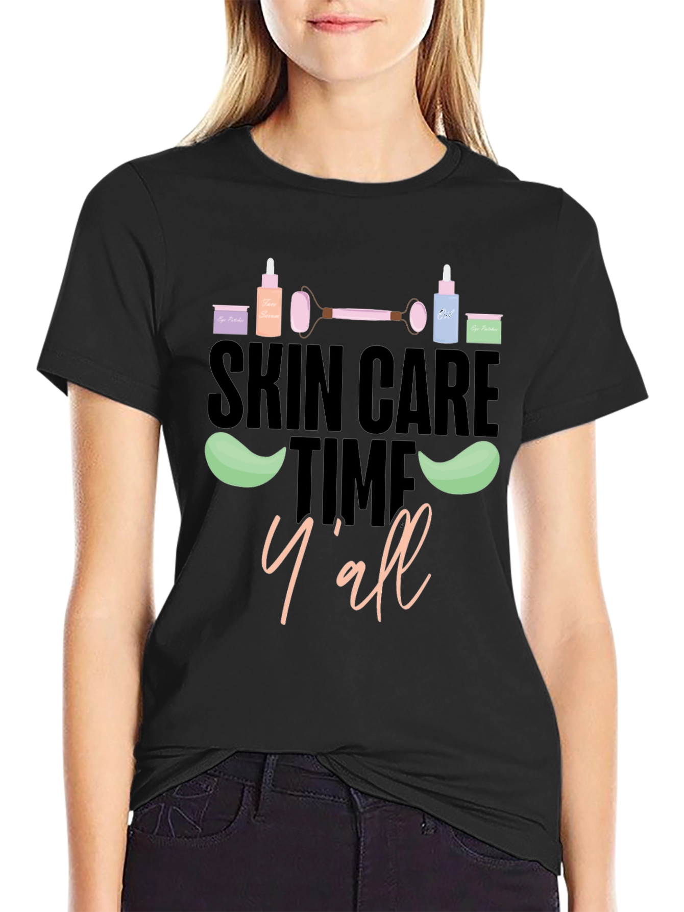 Skin Care Time Yall Graphic Tee