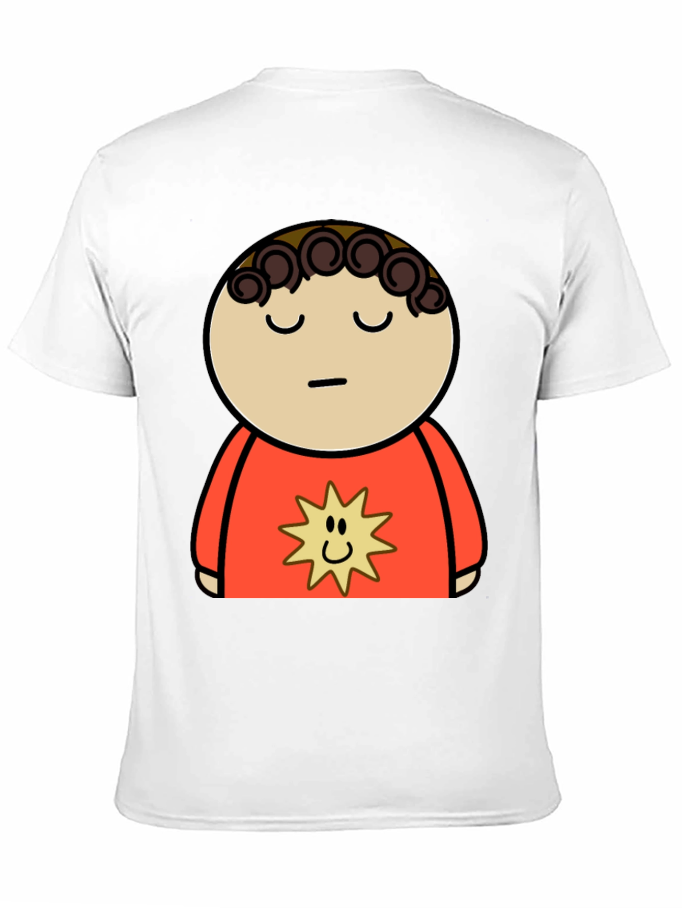 Cartoon Character Graphic Black T-Shirt