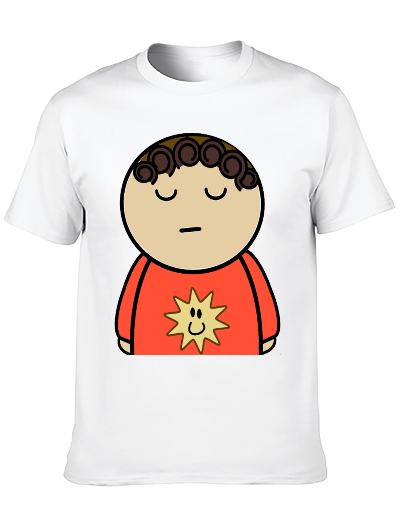 Cartoon Character Graphic Black T-Shirt