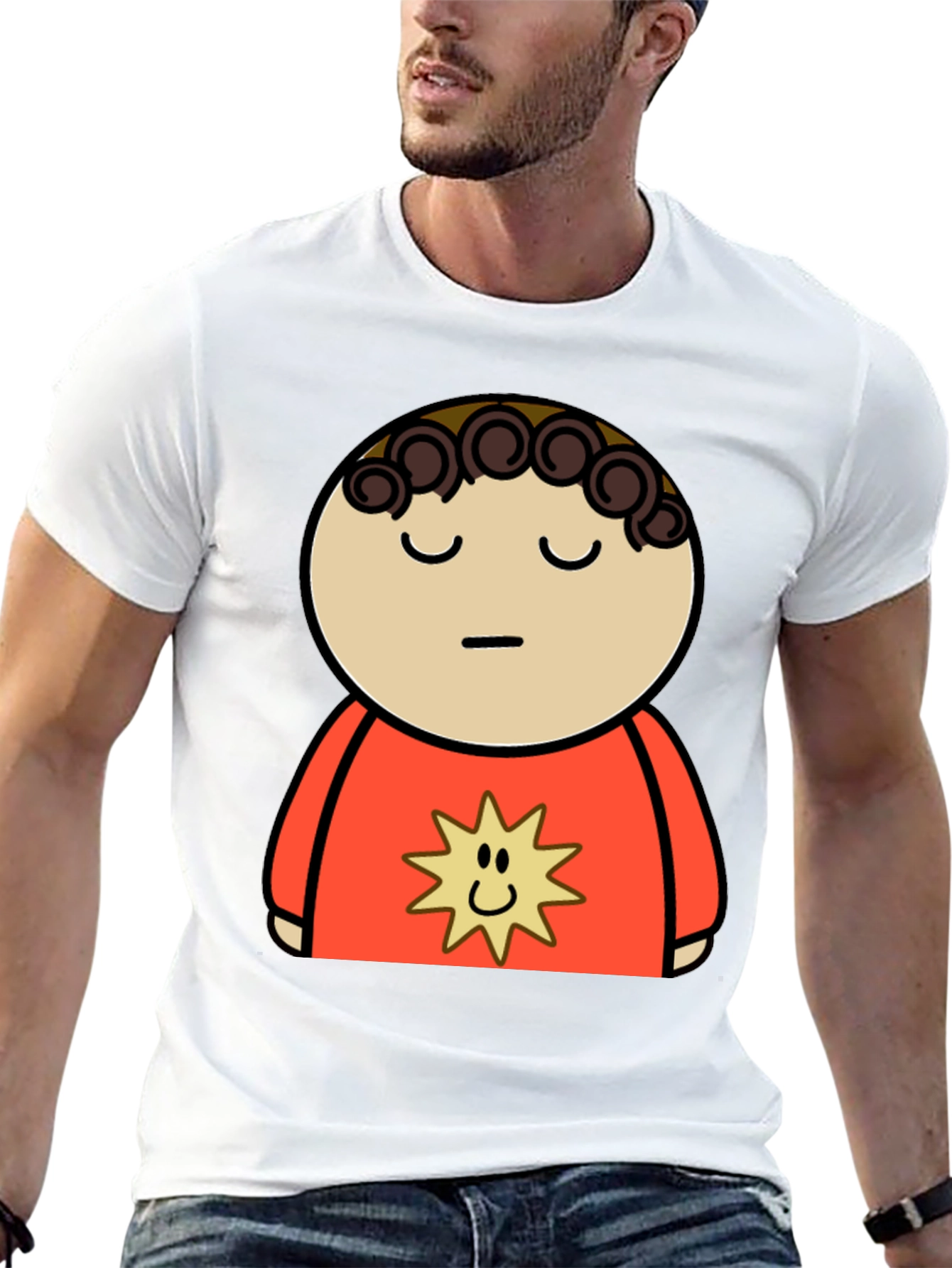Cartoon Character Graphic Black T-Shirt