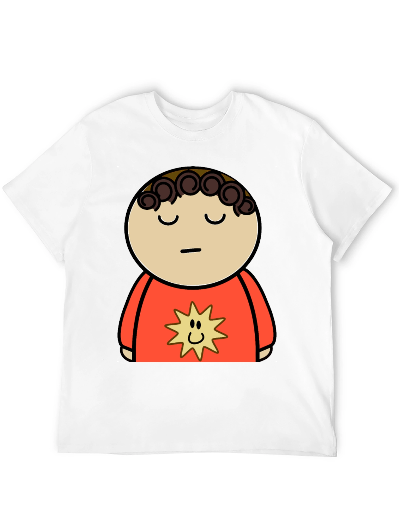 Cartoon Character Graphic Black T-Shirt
