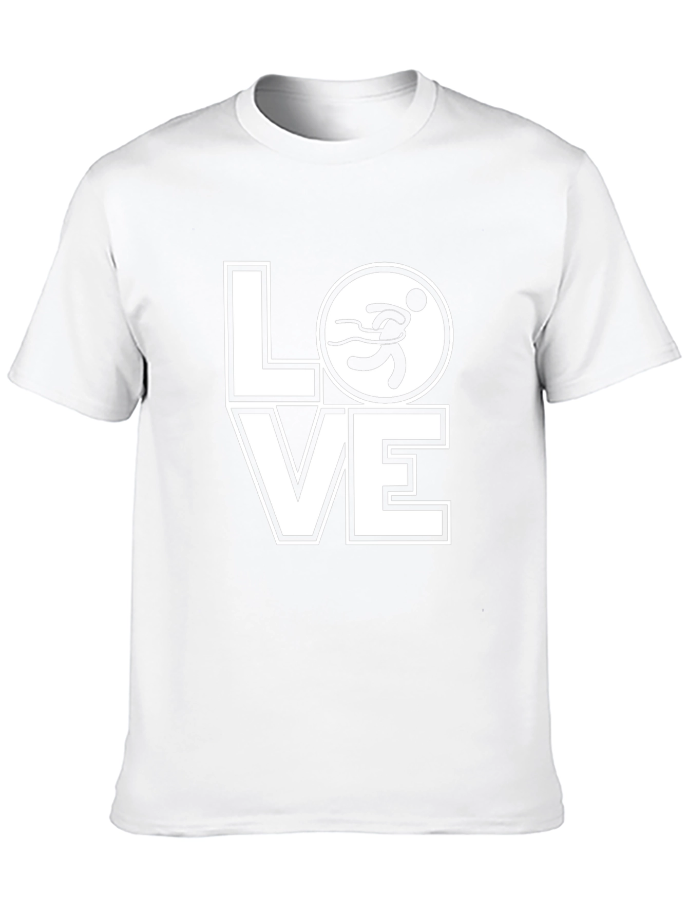 Love Running Graphic Tee - Black Casual T-Shirt