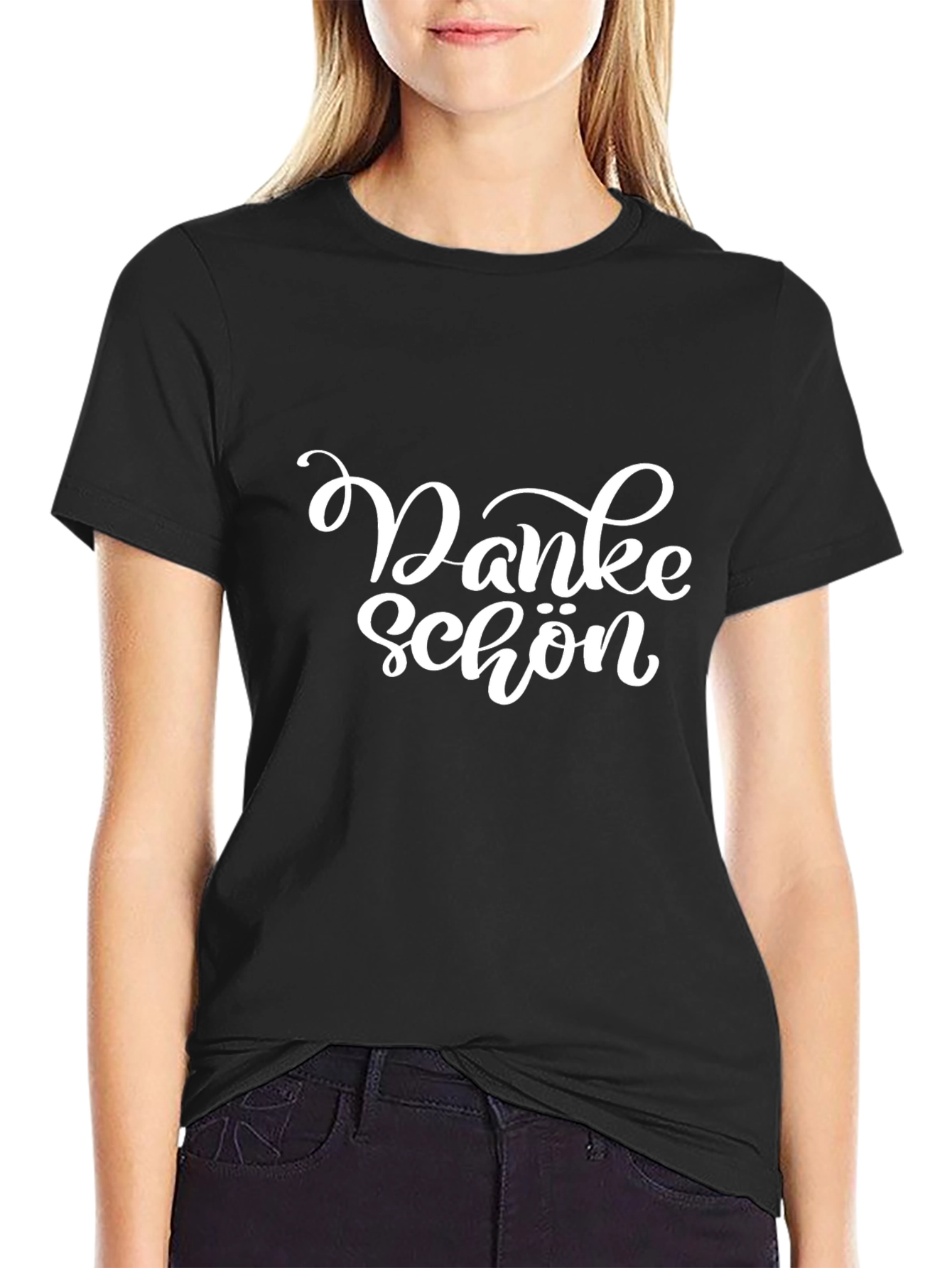 Danke Schön T-Shirt - Casual Black Tee