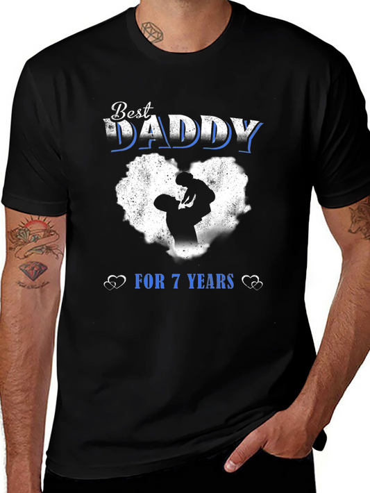 Best Daddy For 7 Years T-Shirt - Fathers Day Gift