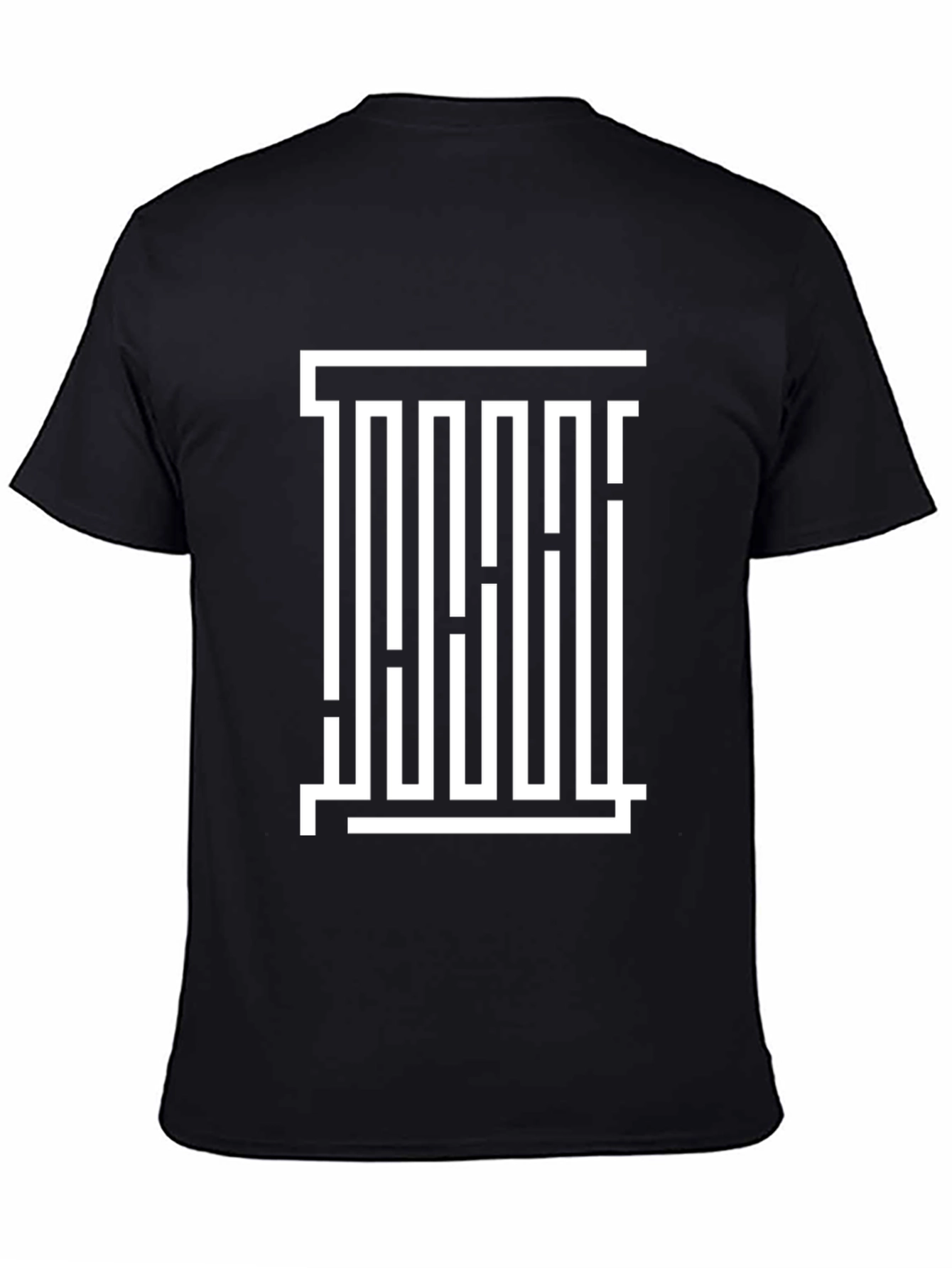 Abstract Graphic Print Black Casual T-Shirt