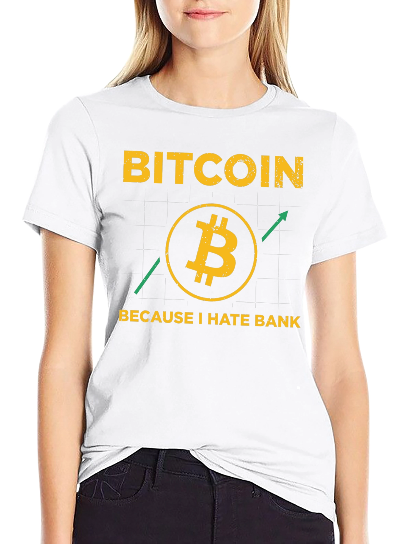 Bitcoin Crypto T-Shirt - Because I Hate Banks!