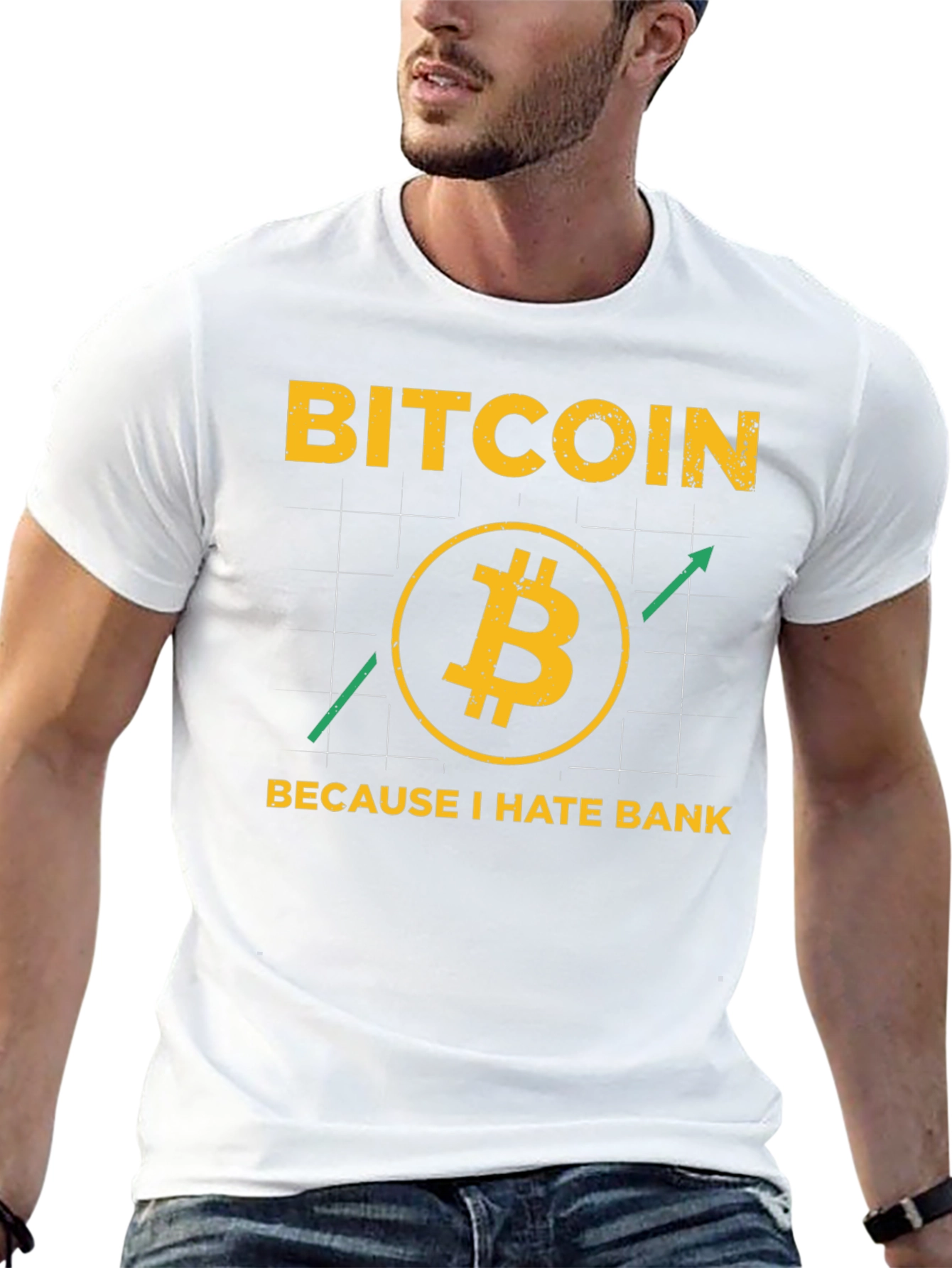 Bitcoin Crypto T-Shirt - Because I Hate Banks!