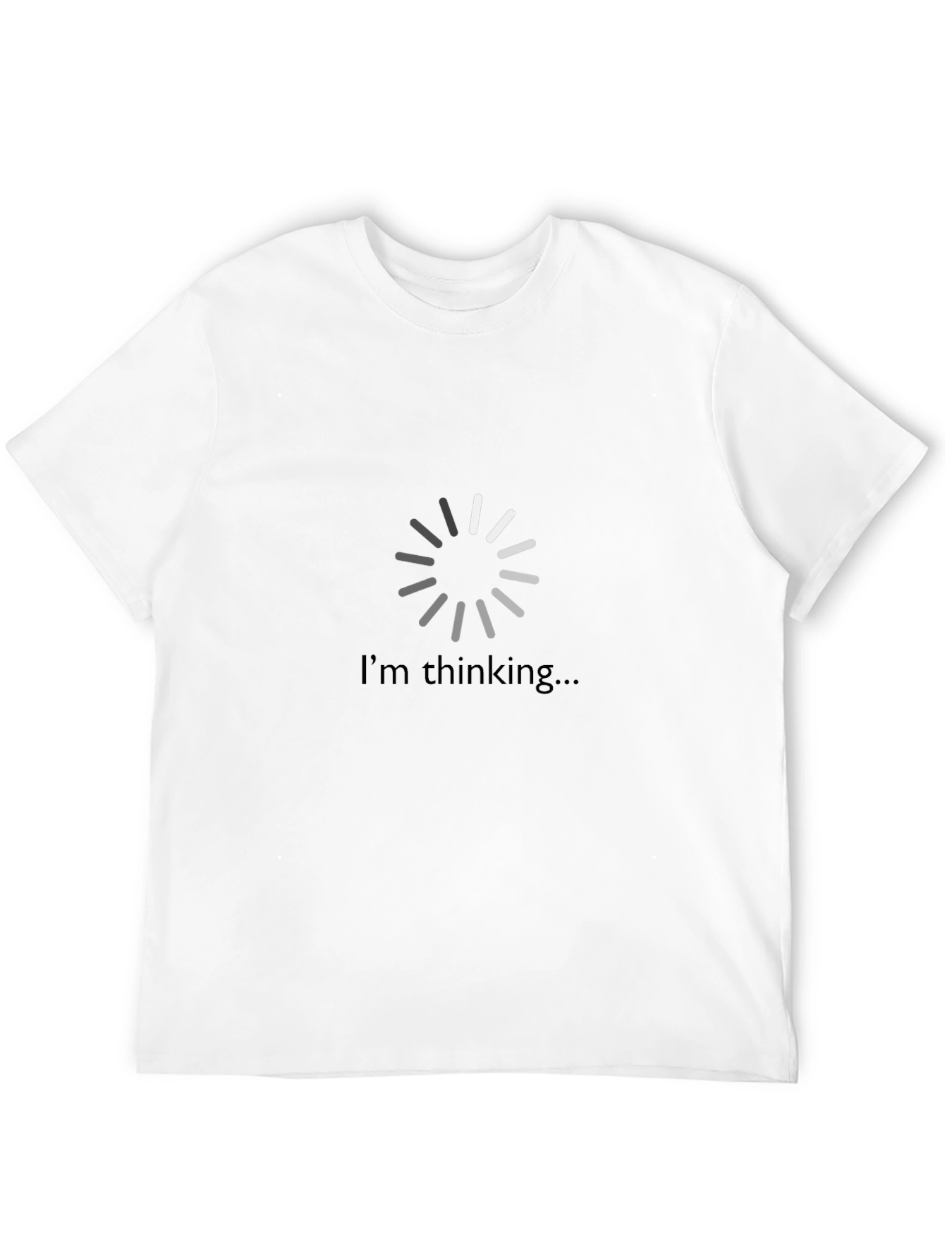 Im Thinking Loading Circle Black T-Shirt