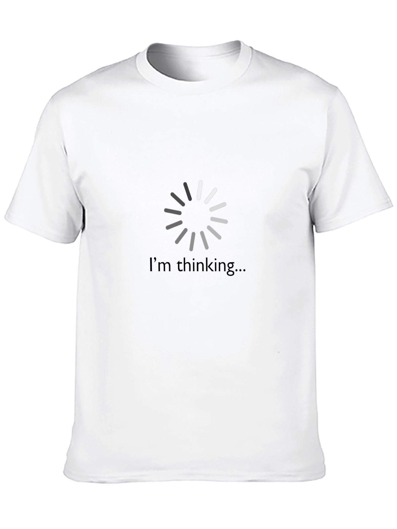Im Thinking Loading Circle Black T-Shirt