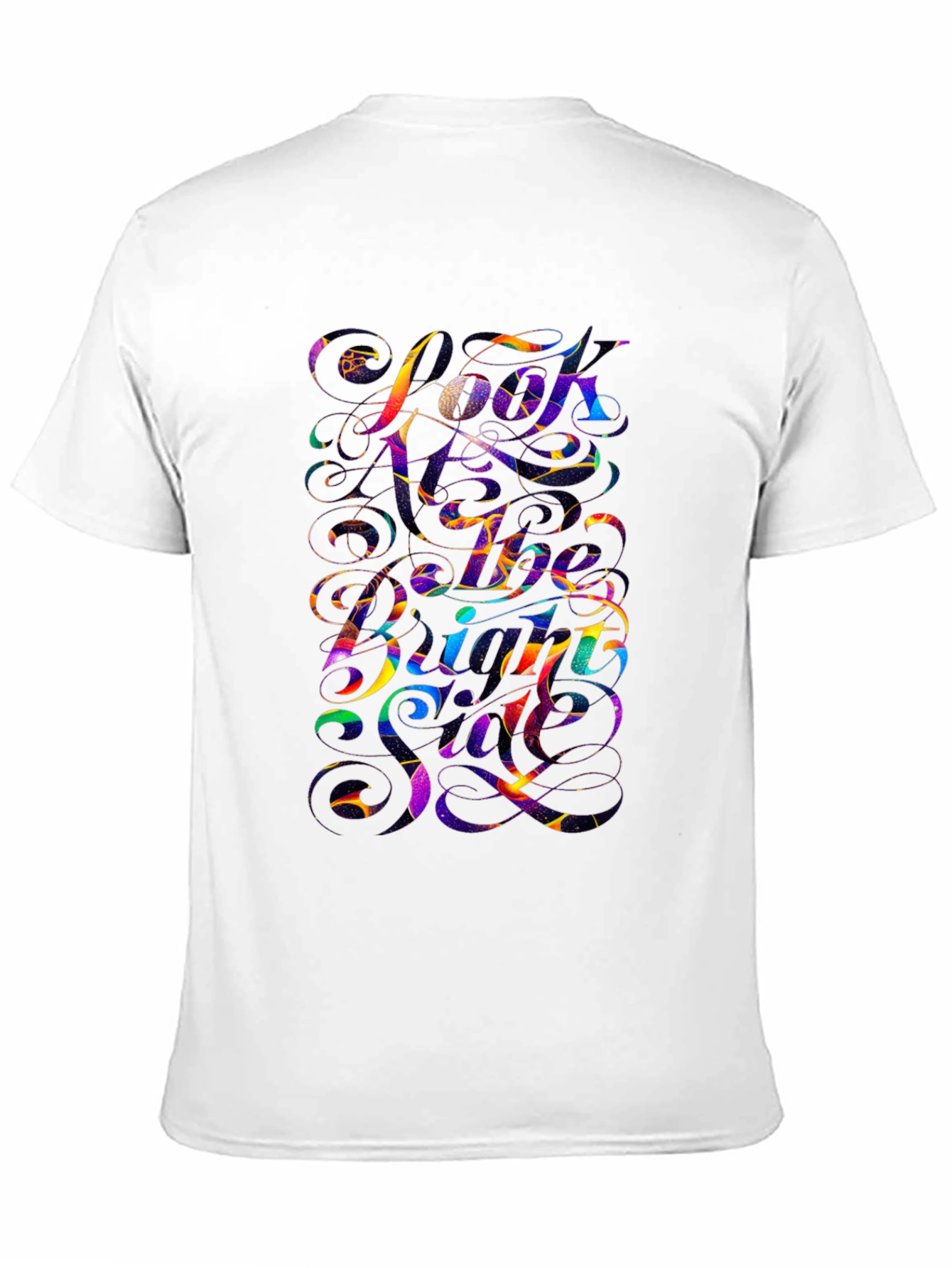 Vibrant Graphic Tee - Look At The Bright Side