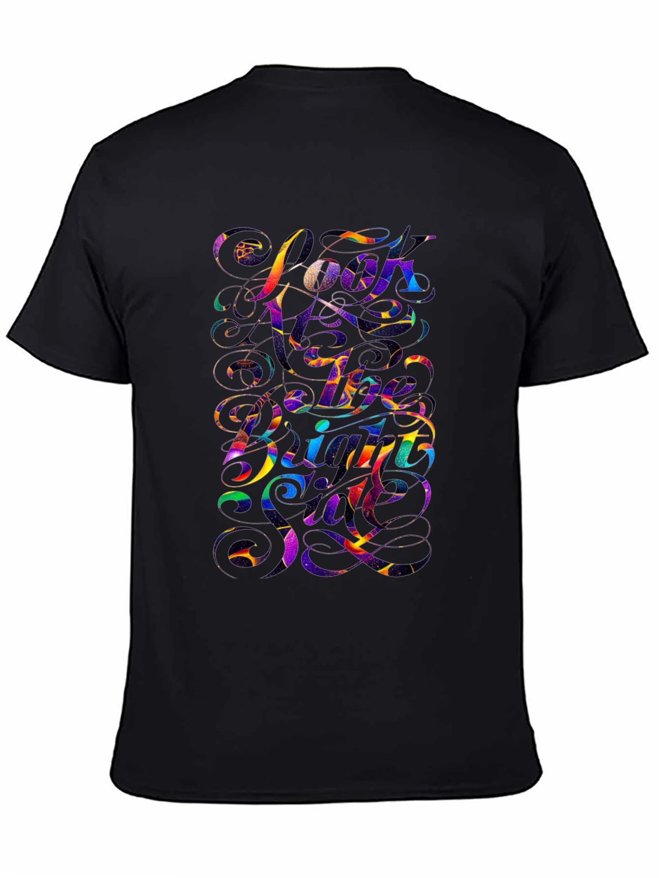 Vibrant Graphic Tee - Look At The Bright Side