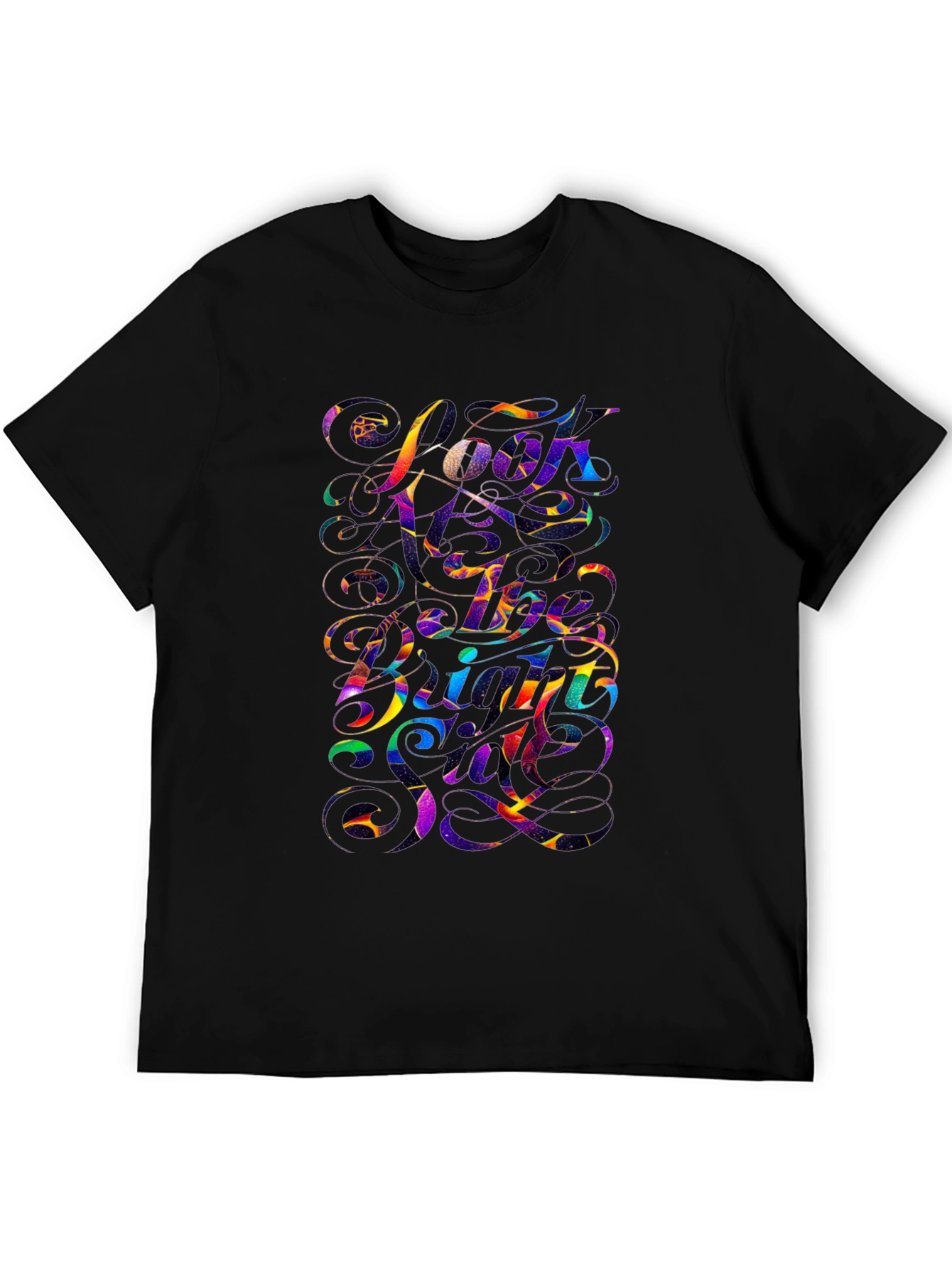 Vibrant Graphic Tee - Look At The Bright Side