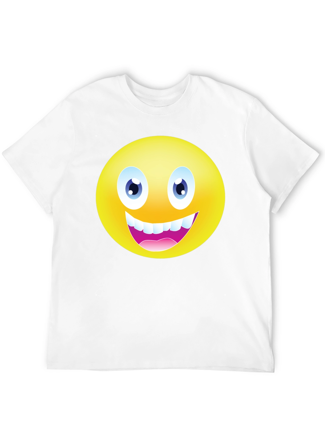 Funny Emoji Graphic Black T-Shirt