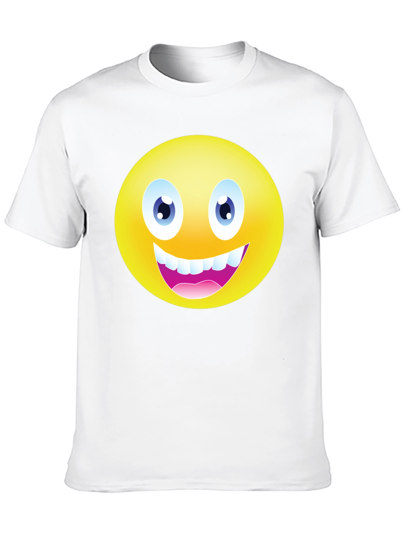 Funny Emoji Graphic Black T-Shirt