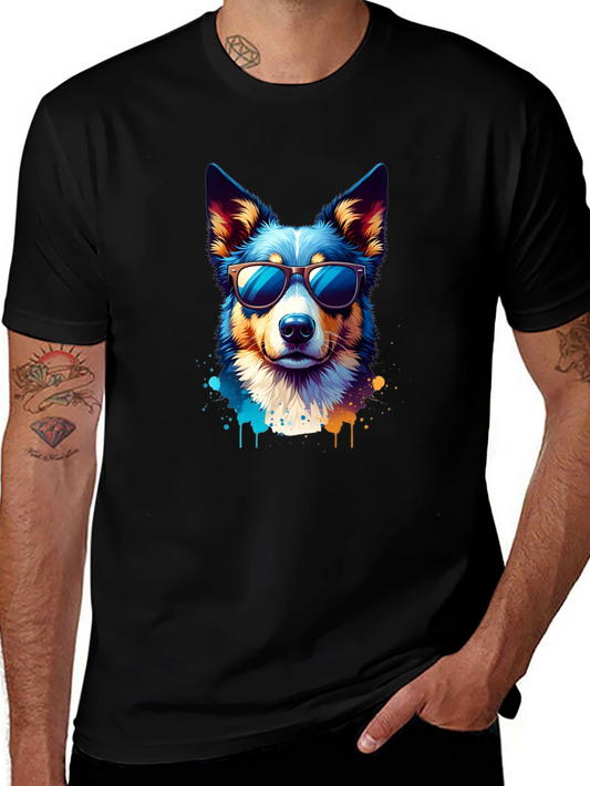 Cool Dog Graphic Tee - Unisex Black T-Shirt