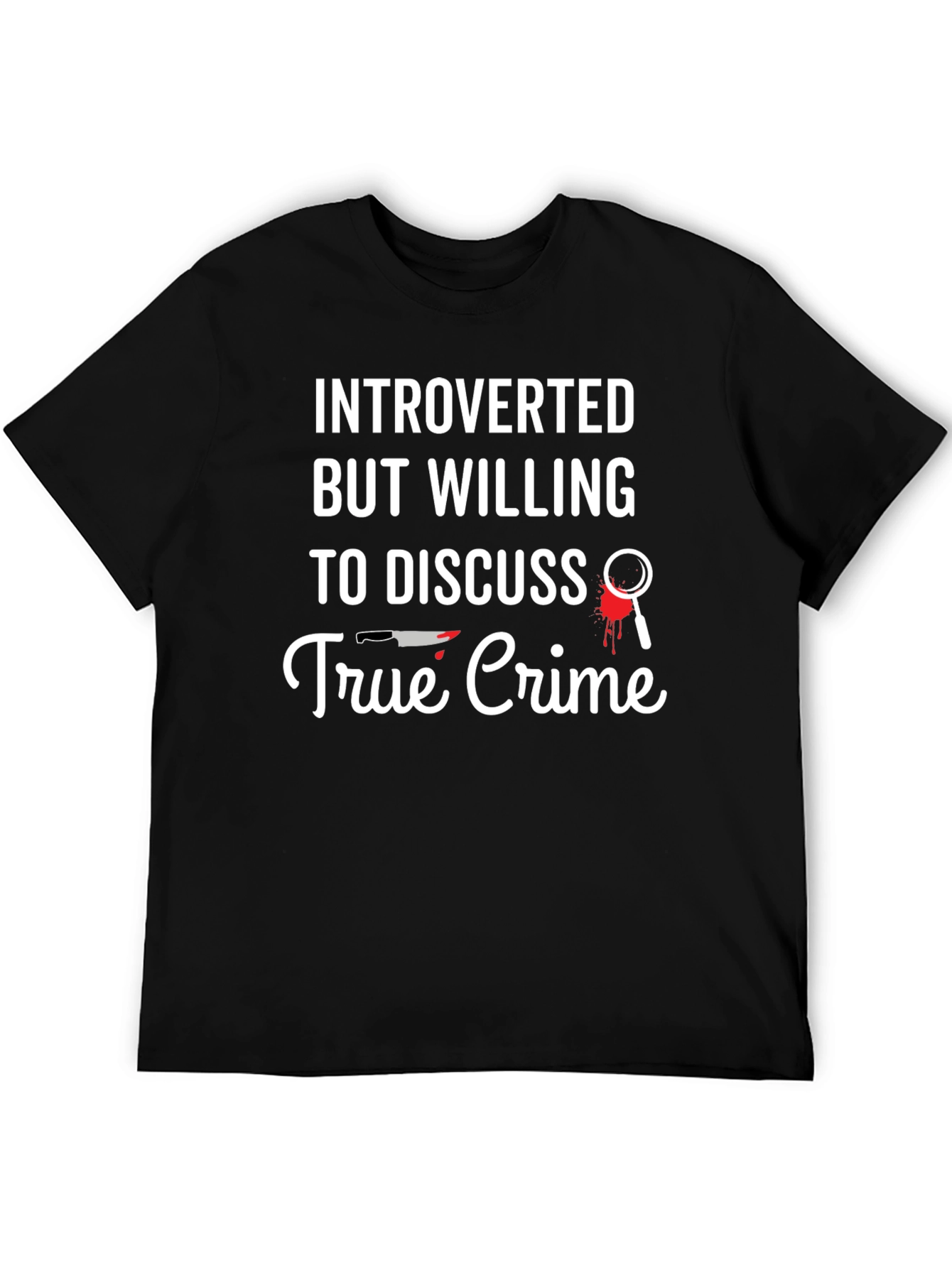 Introverted True Crime Graphic T-Shirt