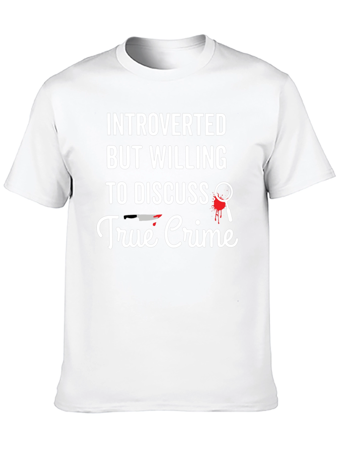 Introverted True Crime Graphic T-Shirt