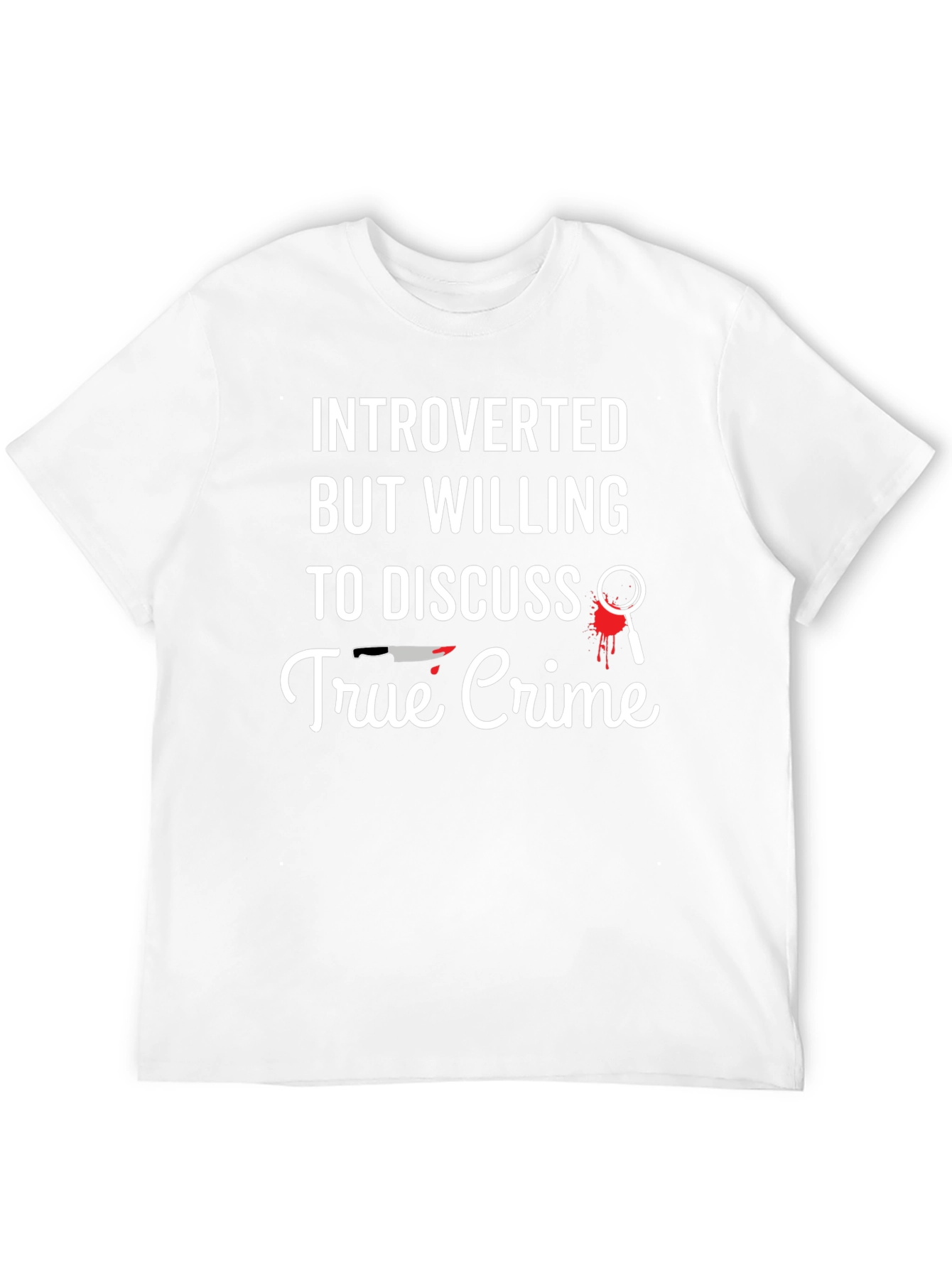 Introverted True Crime Graphic T-Shirt